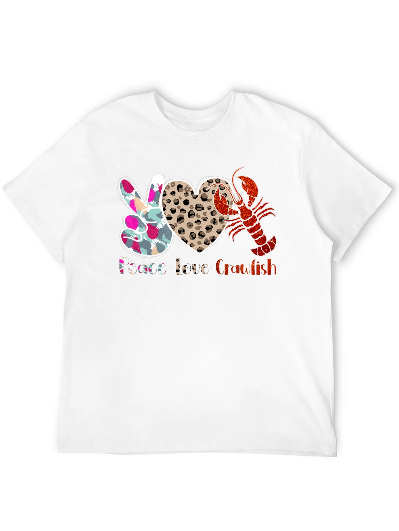Peace Love Crawfish T-Shirt