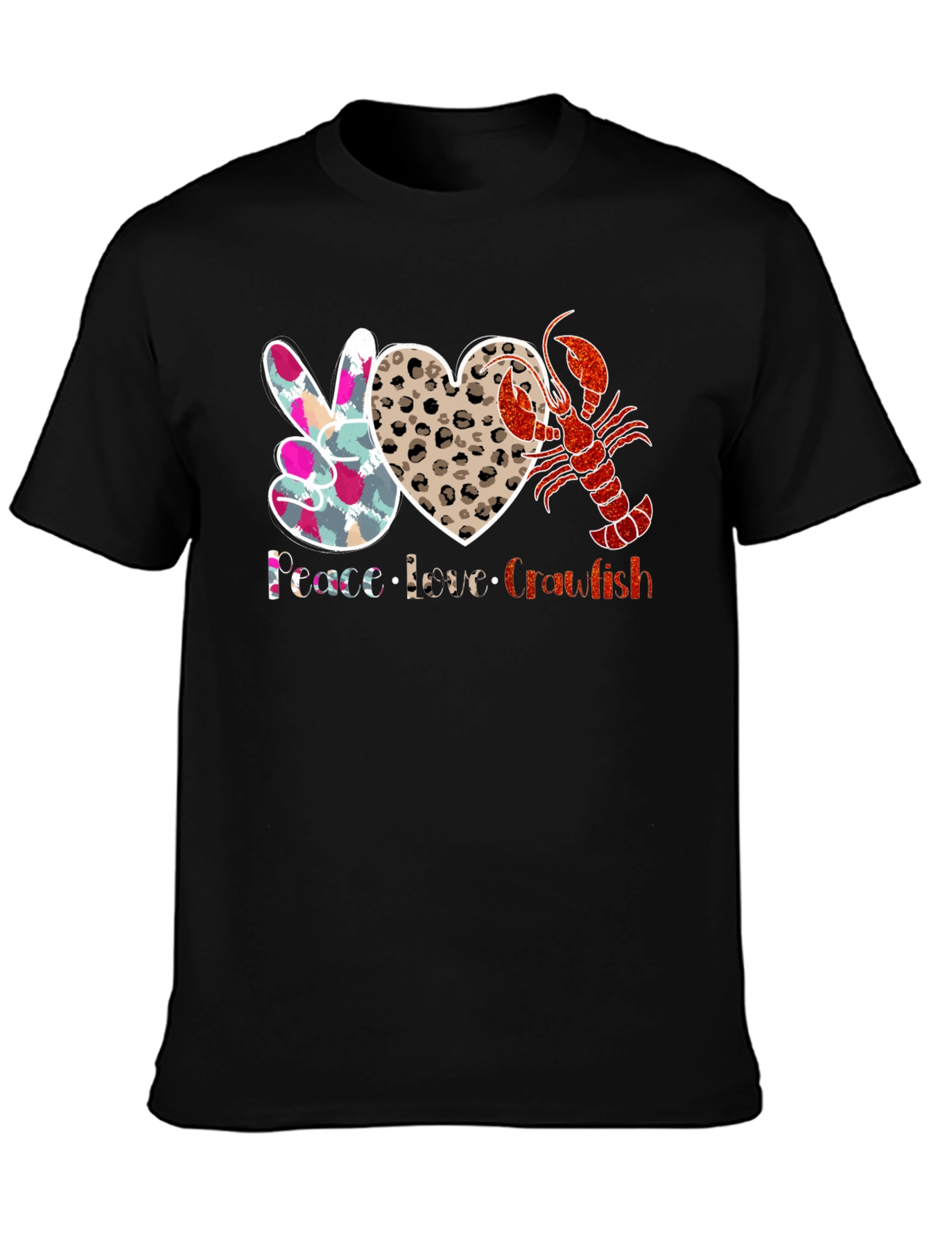 Peace Love Crawfish T-Shirt