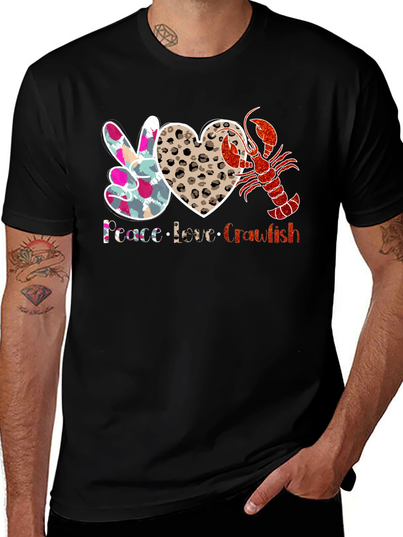 Peace Love Crawfish T-Shirt