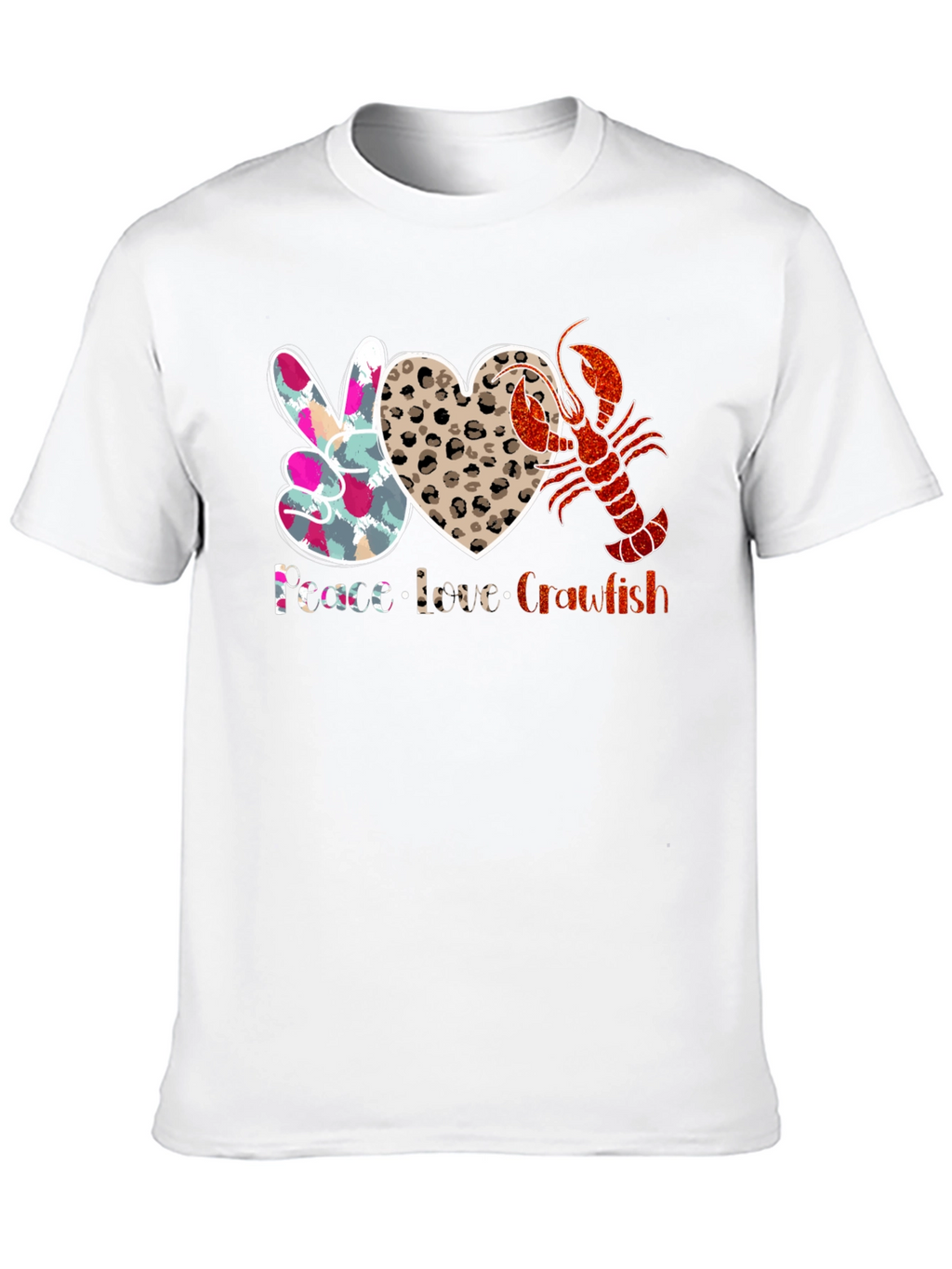 Peace Love Crawfish T-Shirt