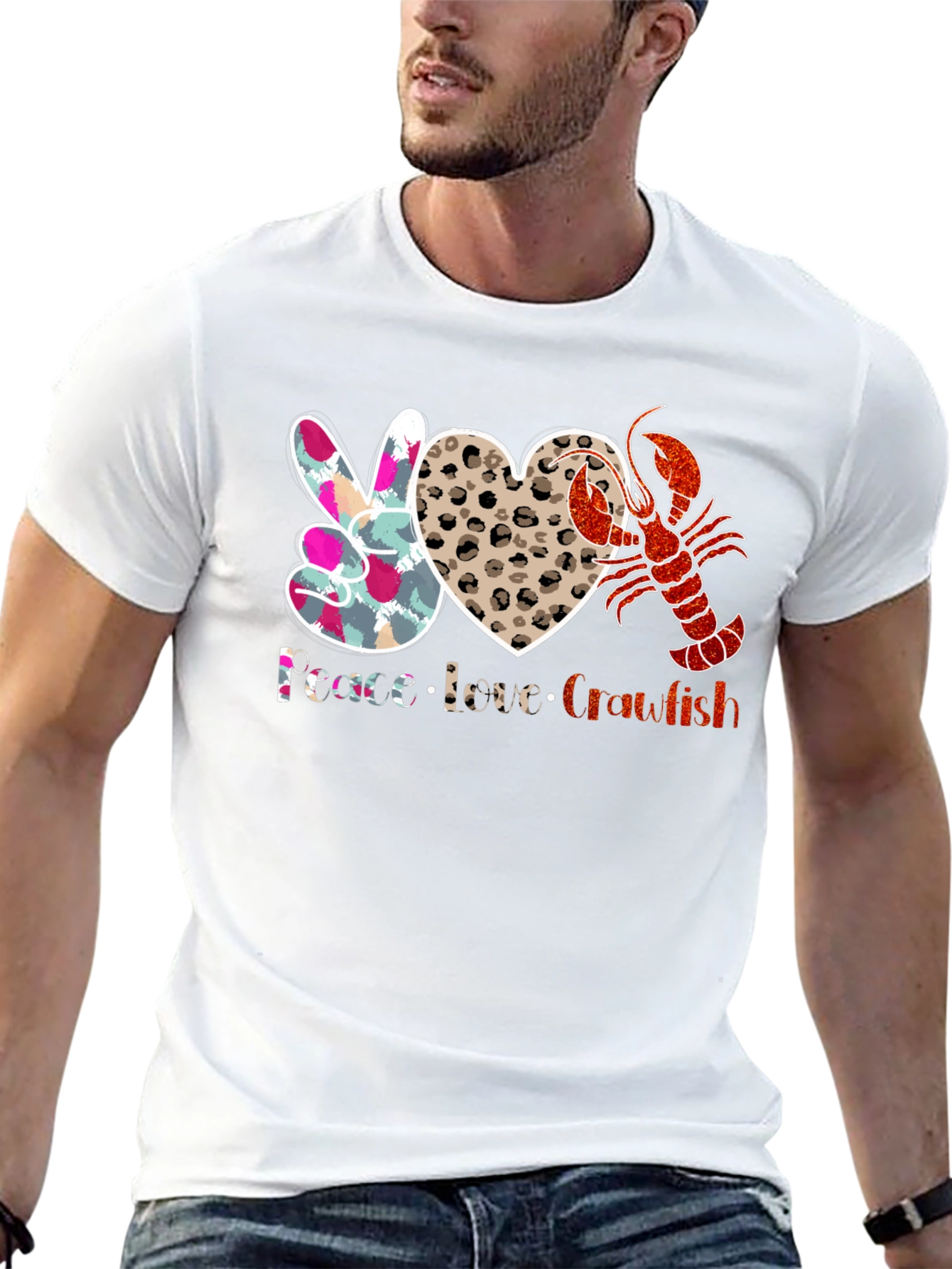 Peace Love Crawfish T-Shirt
