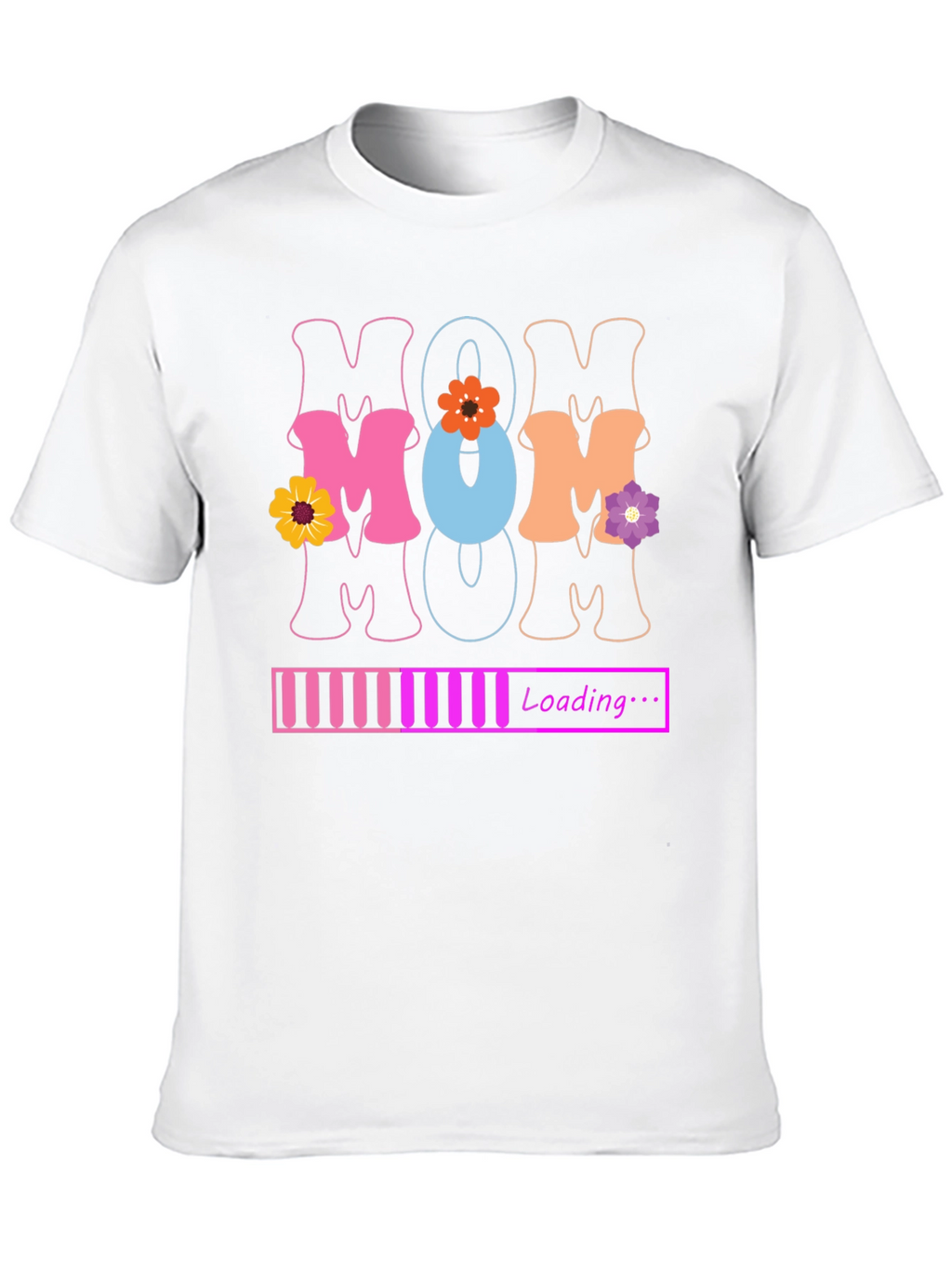 Mom Loading T-Shirt - Black Novelty Tee