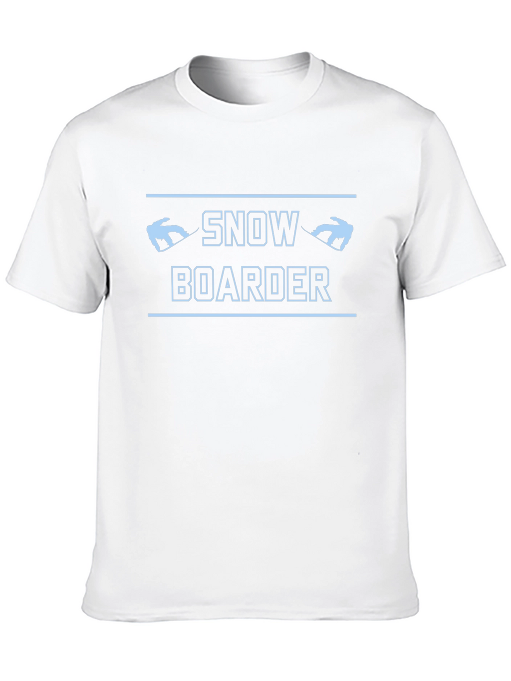 Snowboarder Graphic Tee - Black Cotton