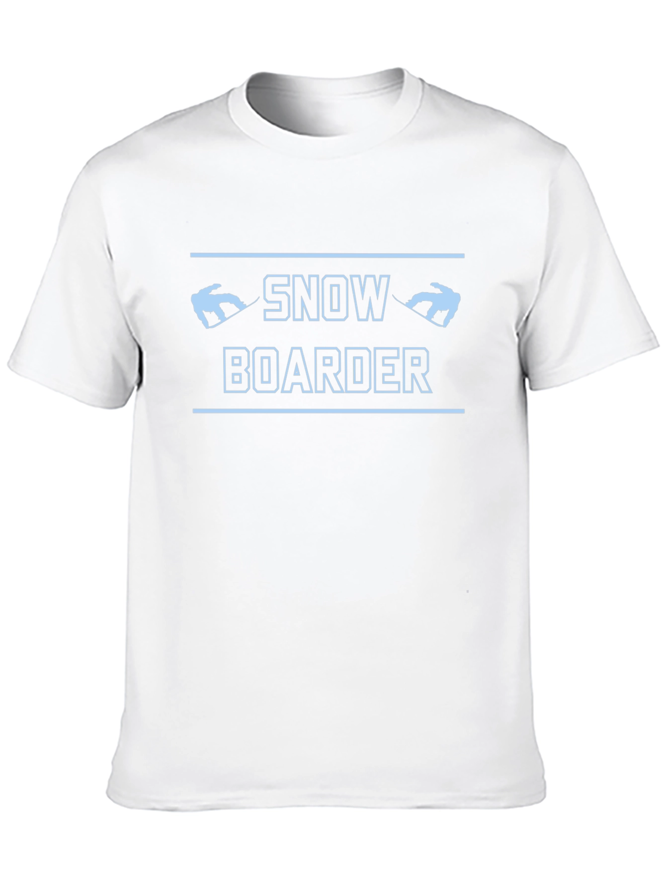 Snowboarder Graphic Tee - Black Cotton