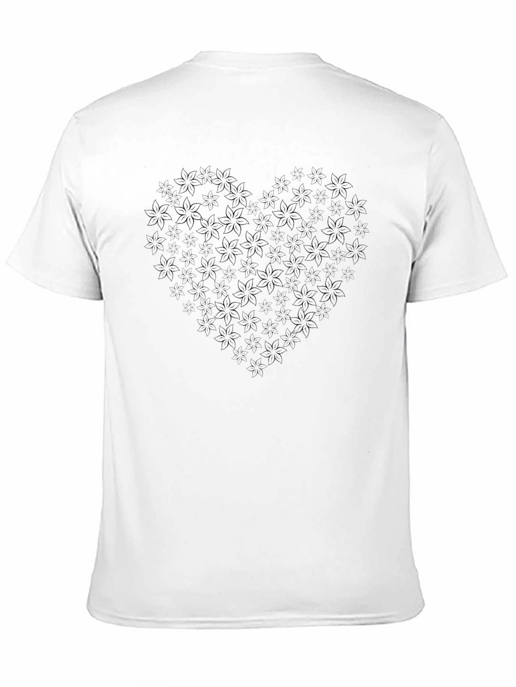 Floral Heart Tee - Stylish Comfort
