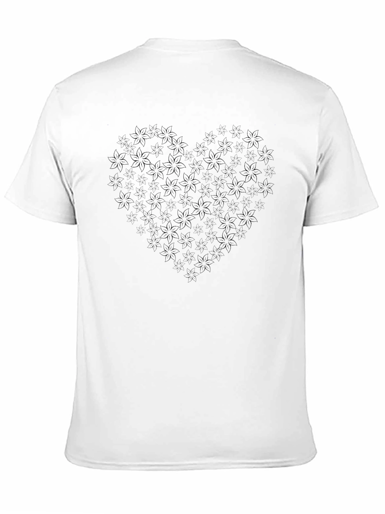 Floral Heart Tee - Stylish Comfort