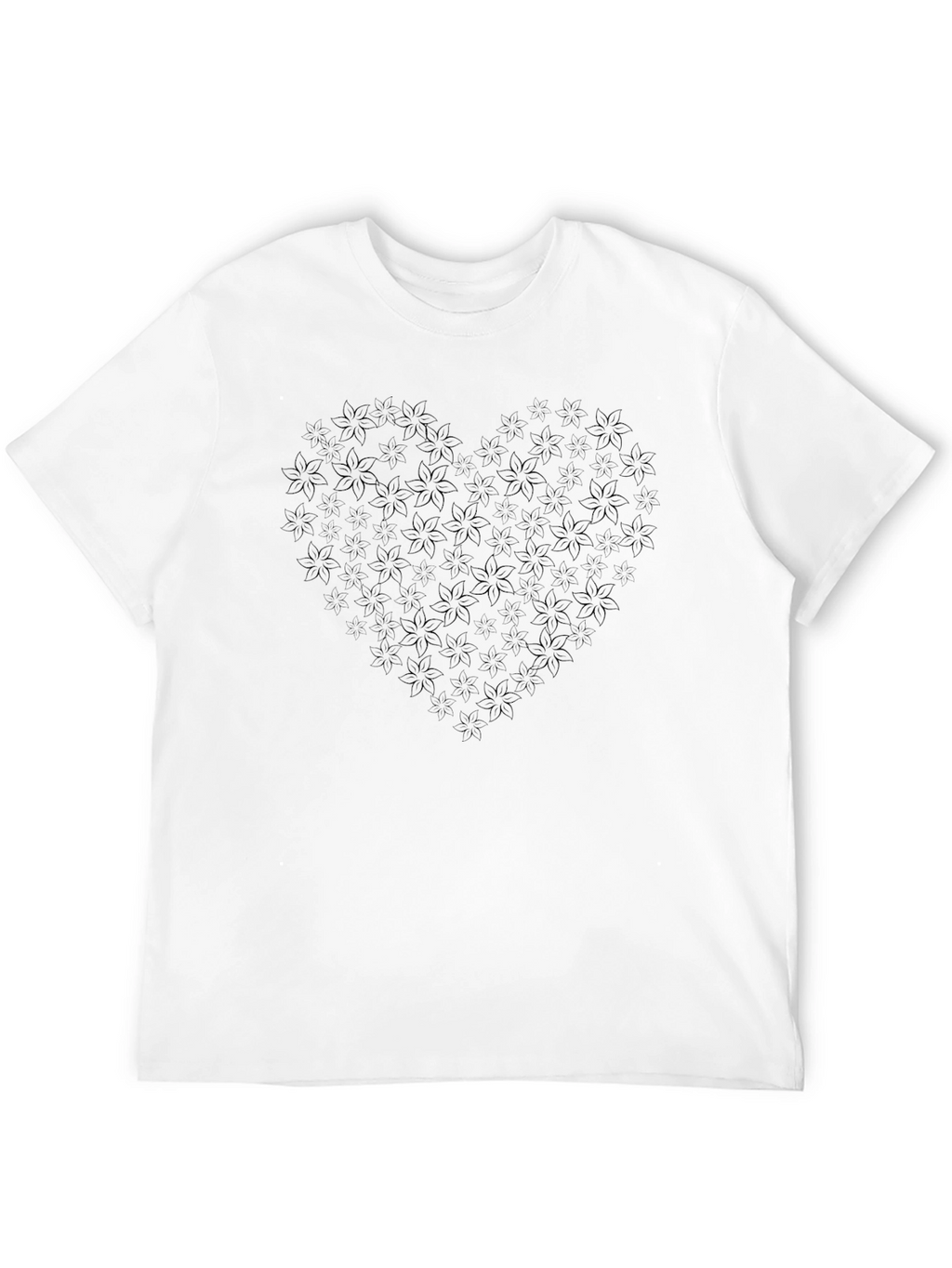 Floral Heart Tee - Stylish Comfort