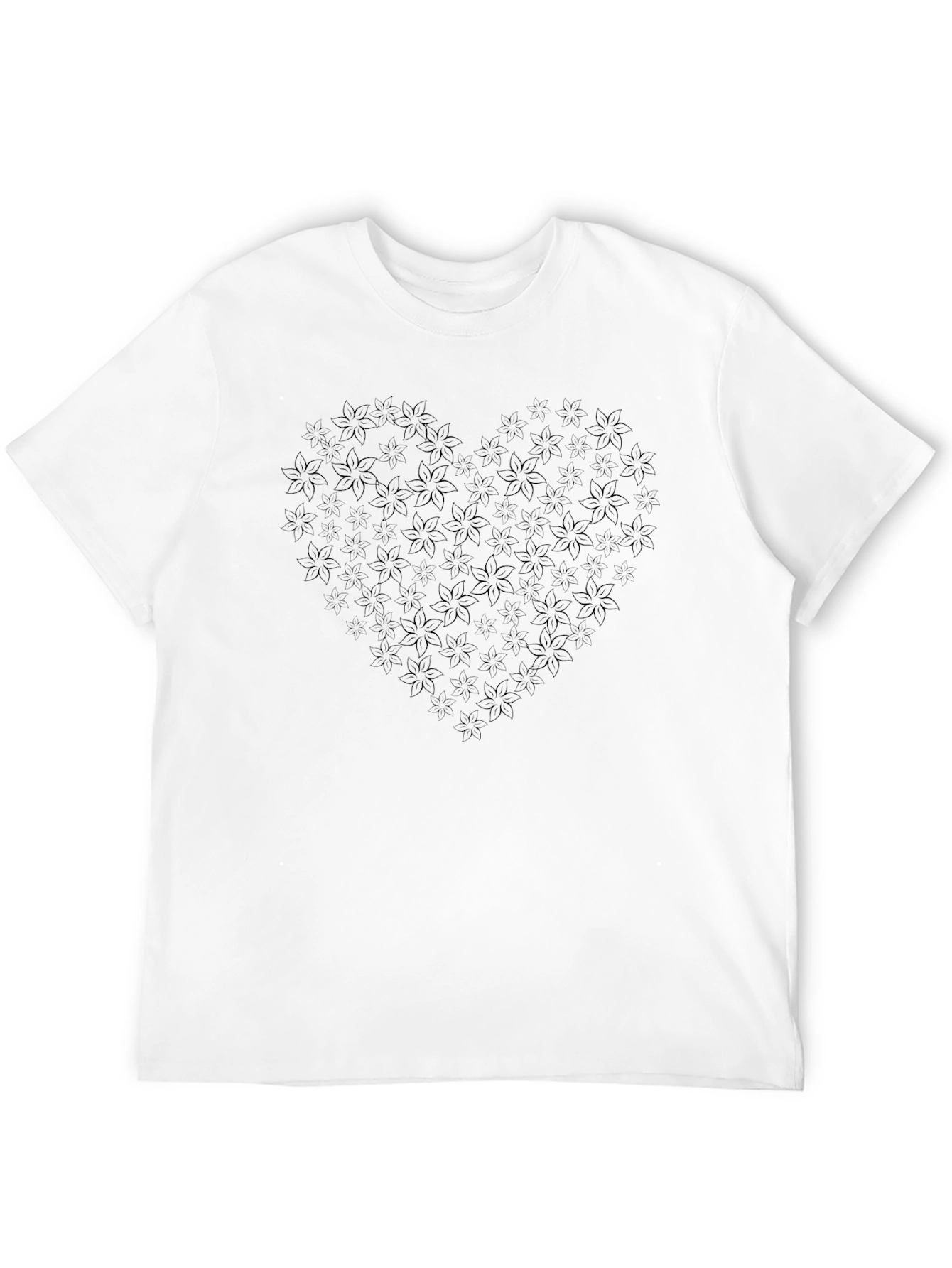 Floral Heart Tee - Stylish Comfort