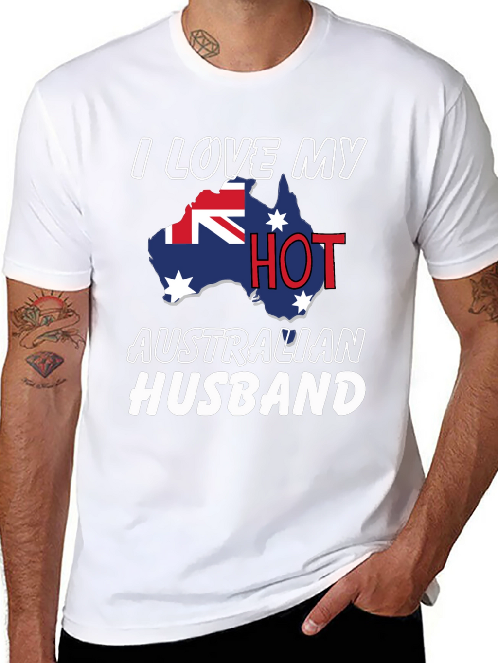 I Love My Hot Australian Husband T-Shirt