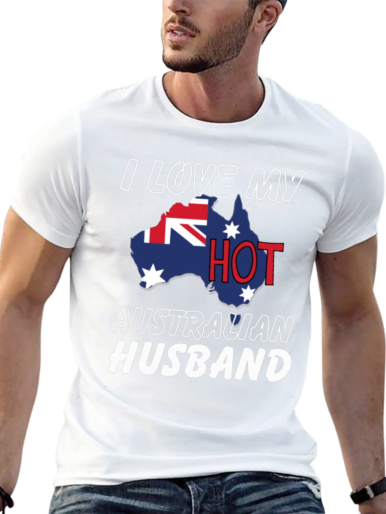 I Love My Hot Australian Husband T-Shirt