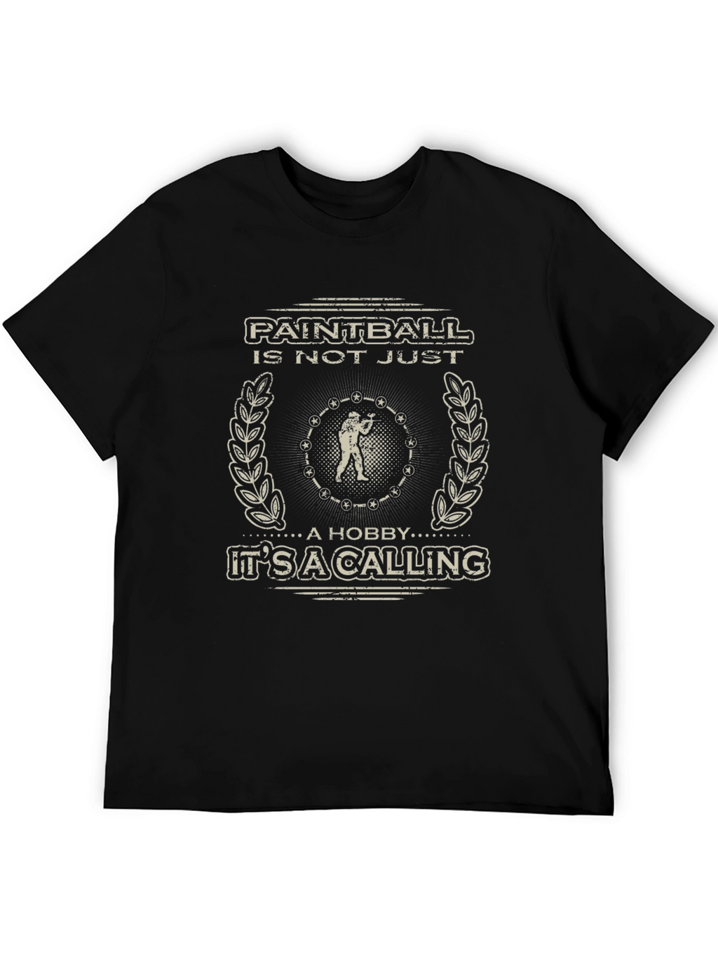 Paintball Calling T-Shirt - Black Graphic Tee