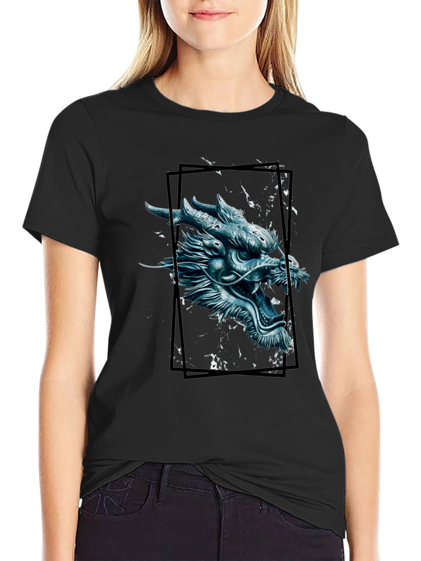 Dragon Graphic Tee - Mens Black T-Shirt