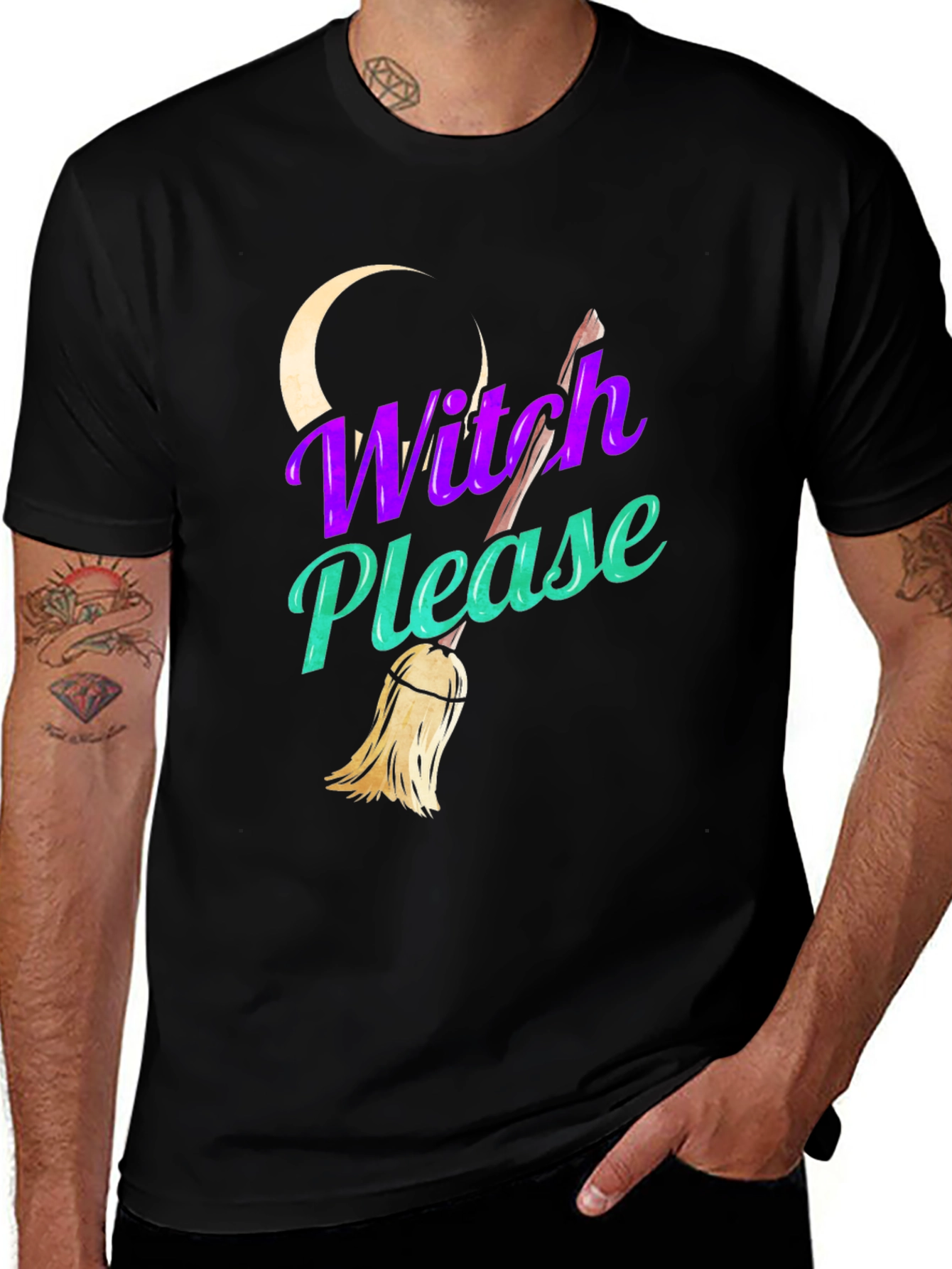 Witch Please Graphic Tee - Halloween T-Shirt