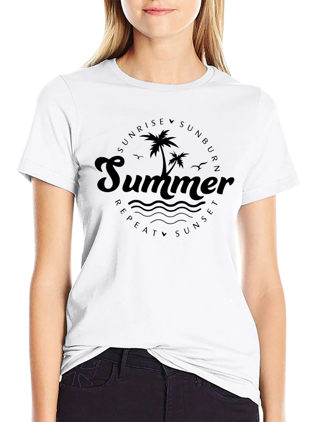 Summer Vibes T-Shirt - Sunrise Sunburn Repeat