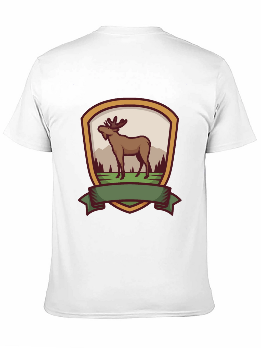Moose Emblem Black T-Shirt