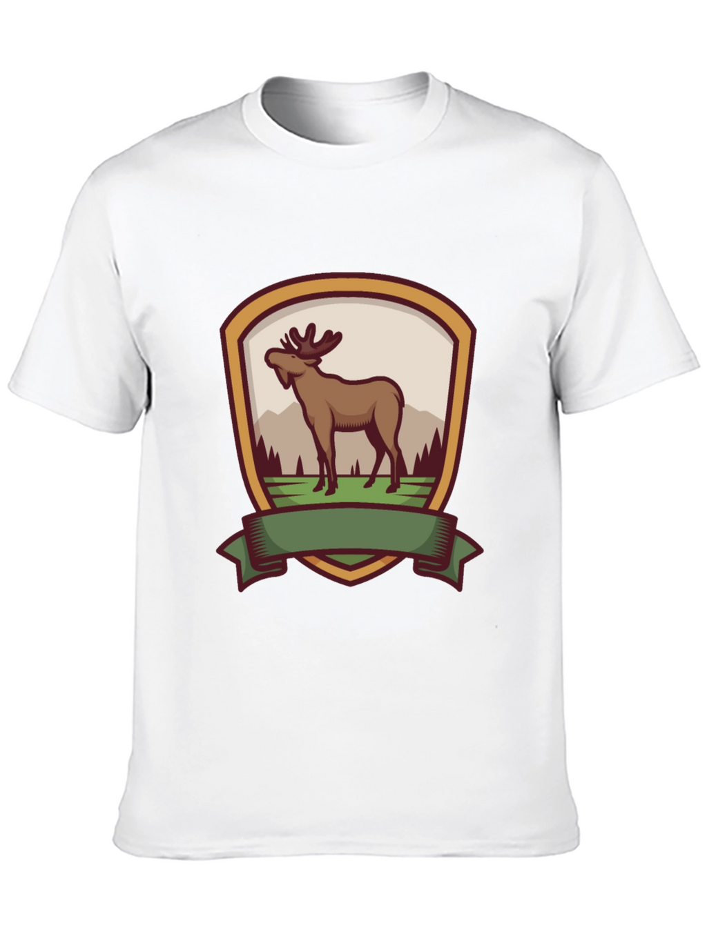 Moose Emblem Black T-Shirt