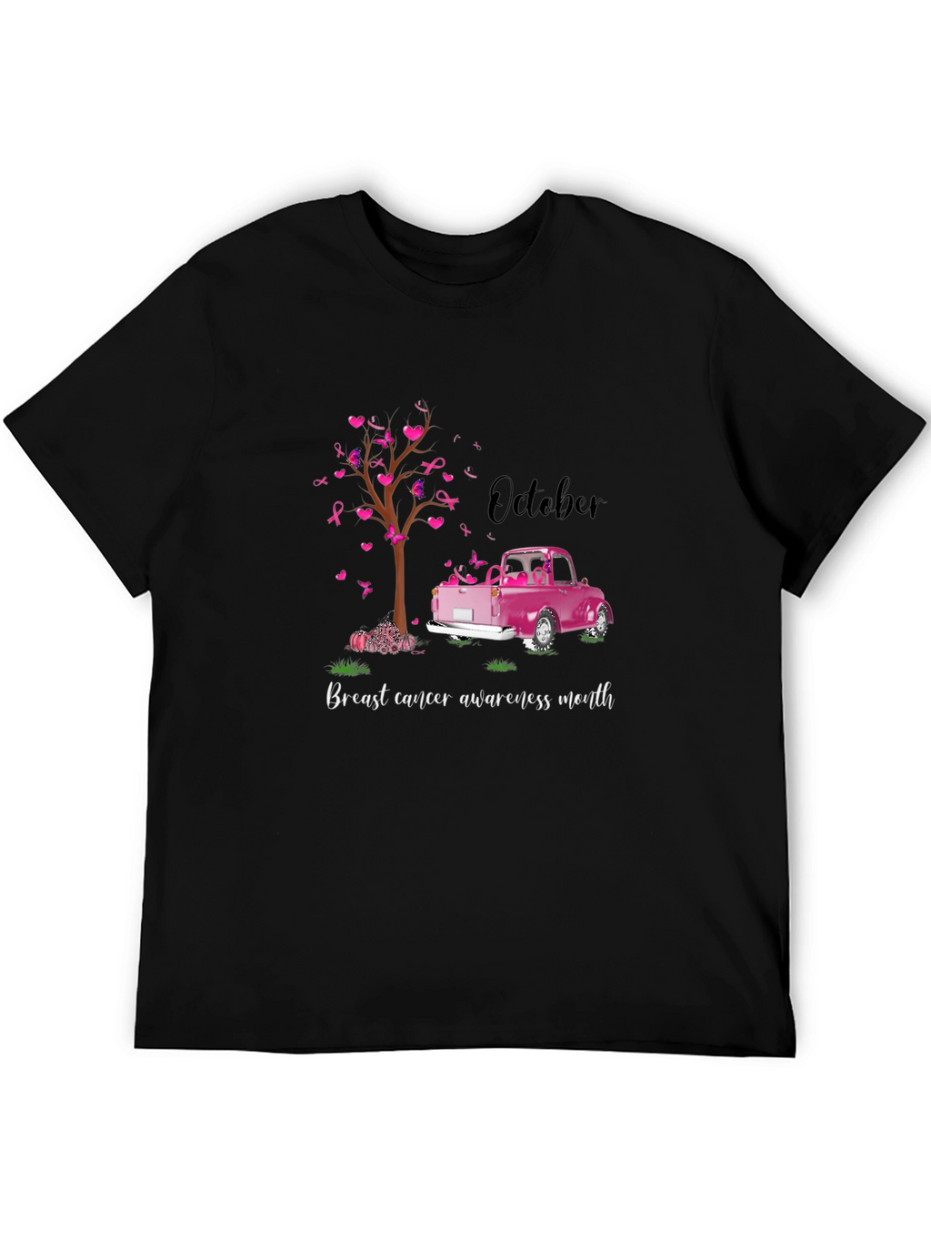 Breast Cancer Awareness Month Black T-Shirt