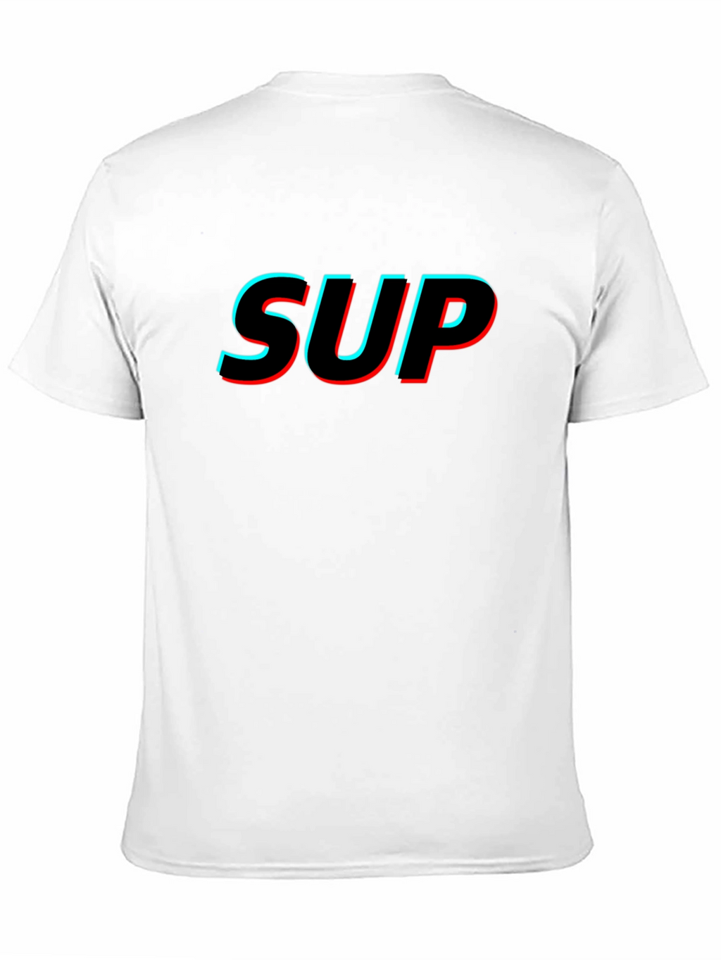 SUP Glitch Graphic Black T-Shirt
