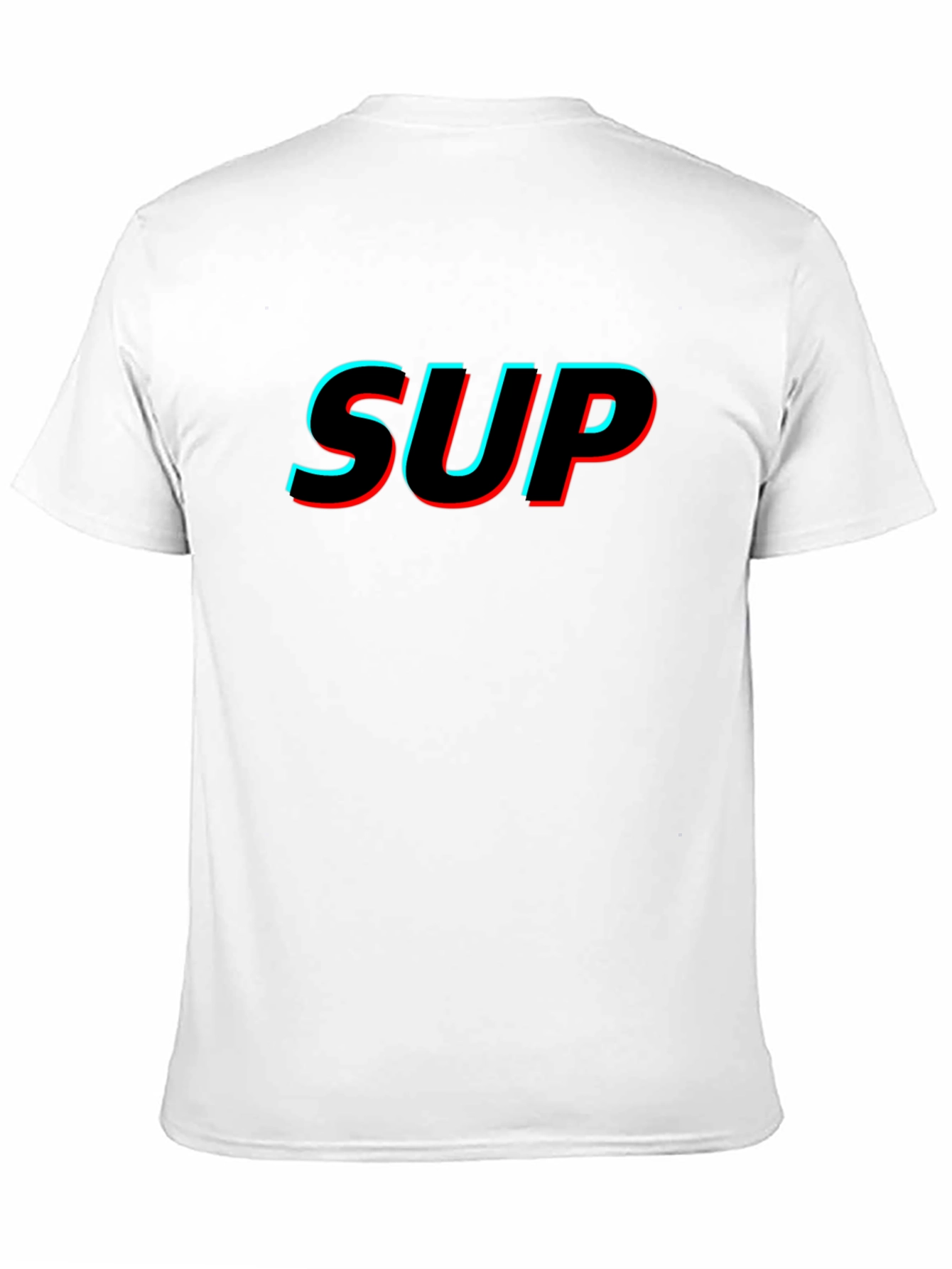 SUP Glitch Graphic Black T-Shirt