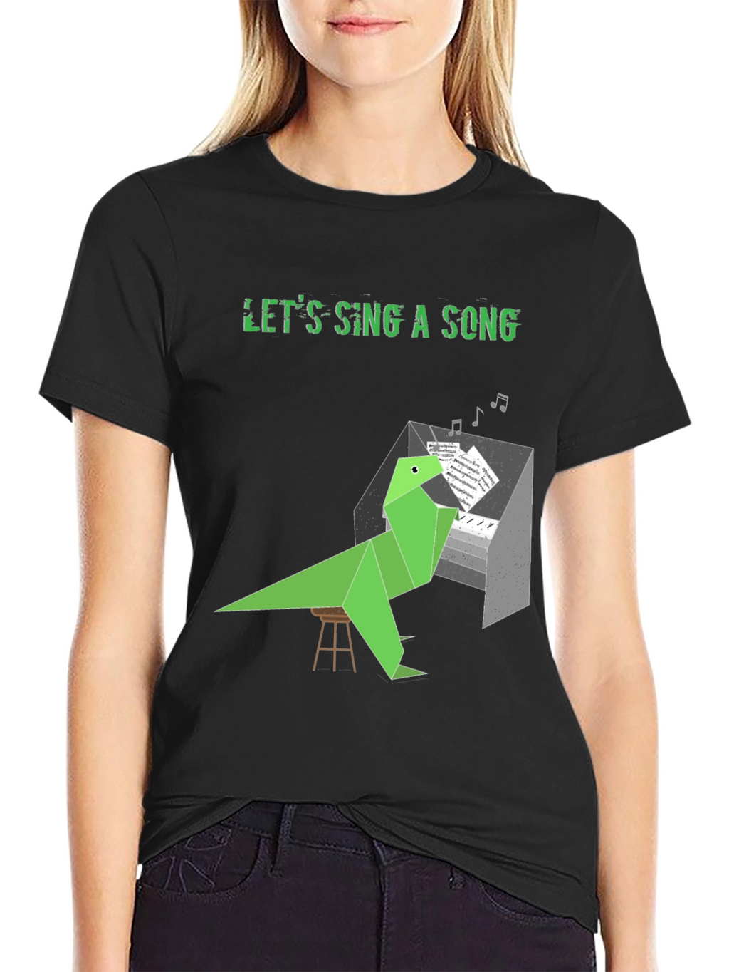 Musical Dino T-Shirt - Lets Sing A Song