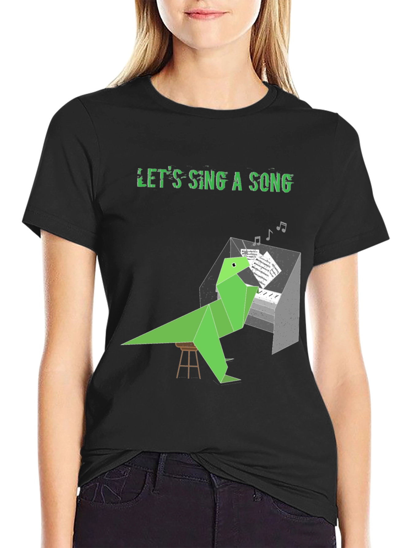 Musical Dino T-Shirt - Lets Sing A Song