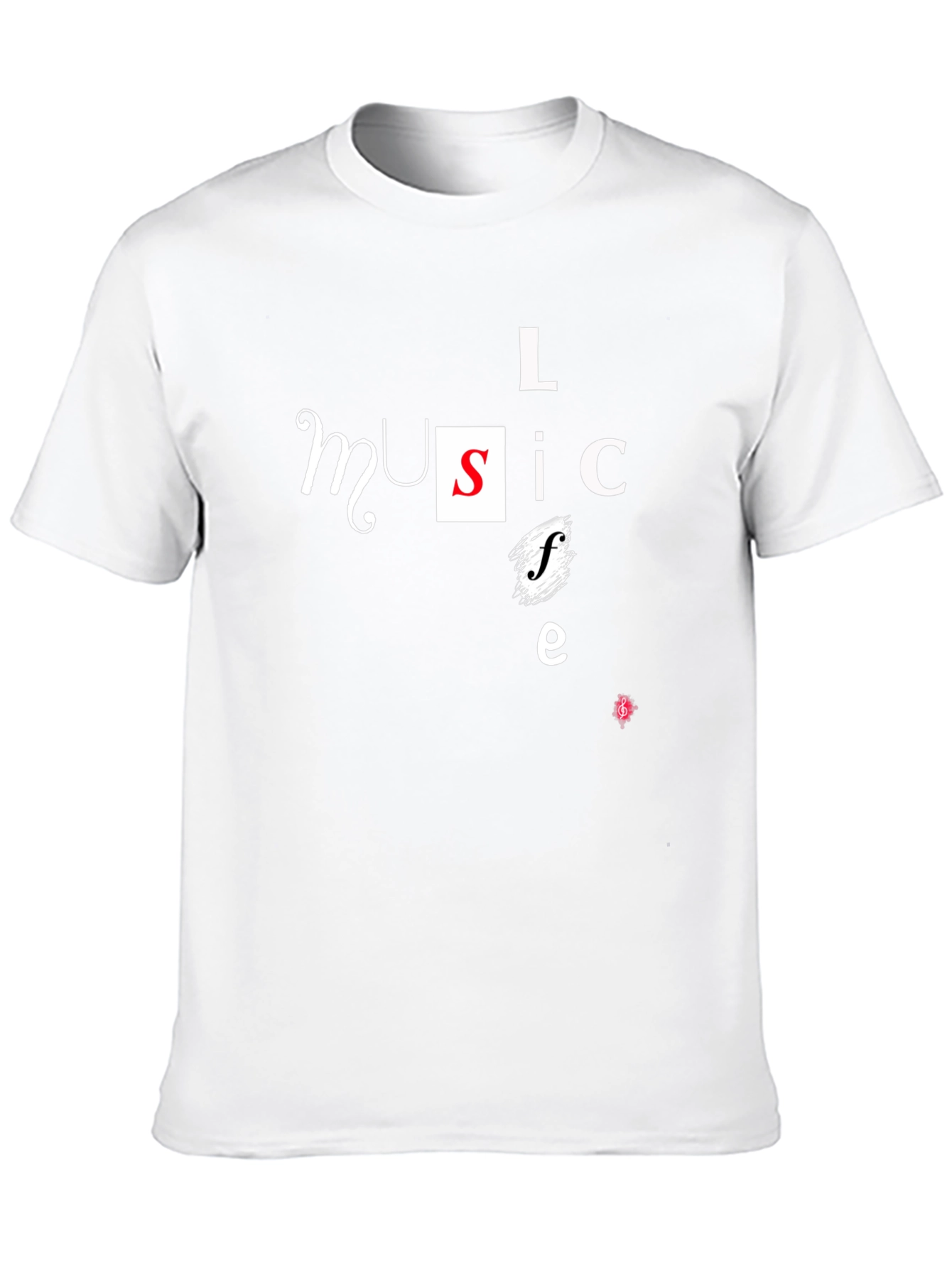 Music Lovers Black Graphic T-Shirt