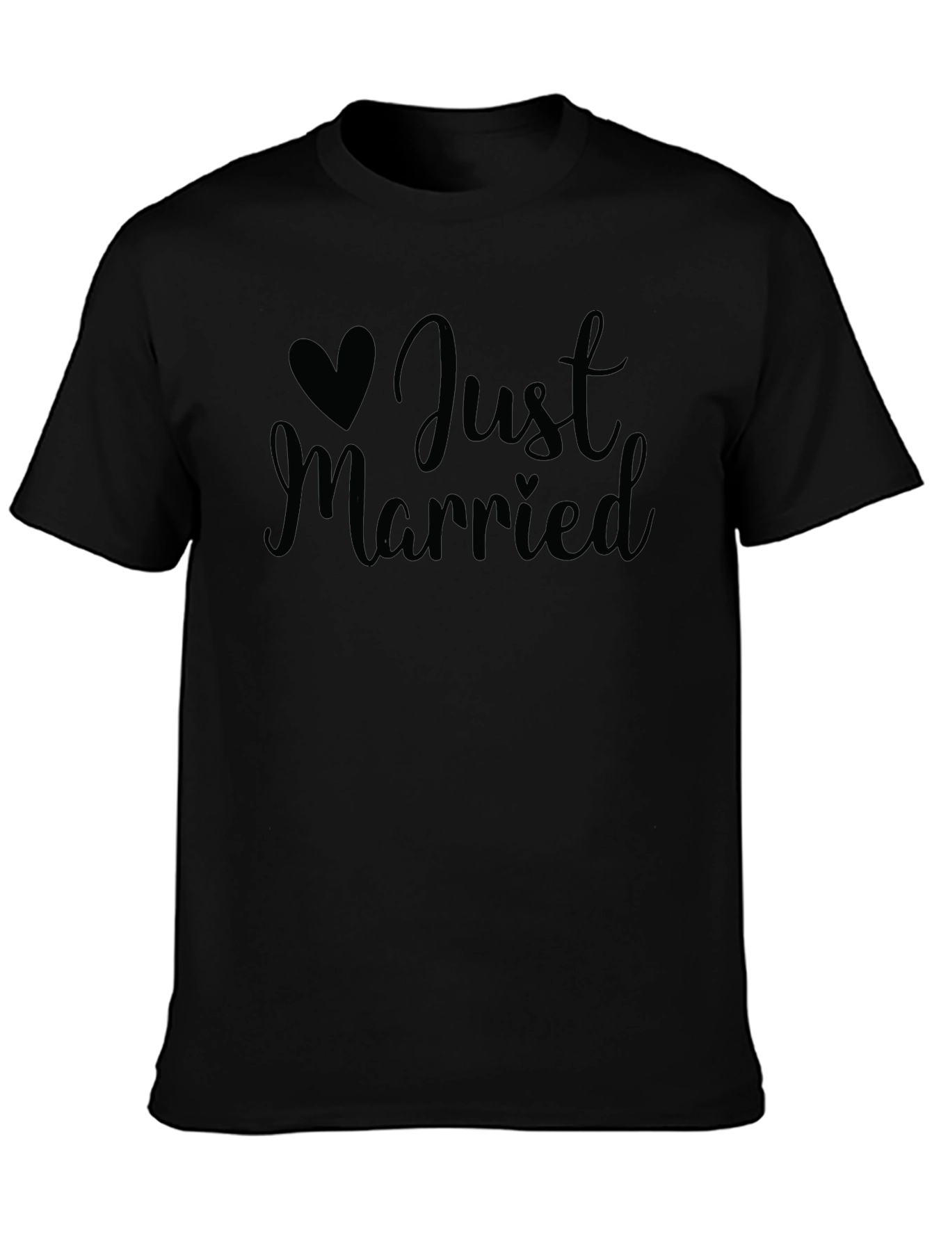 Just Married Graphic Tee - Newlywed Celebration