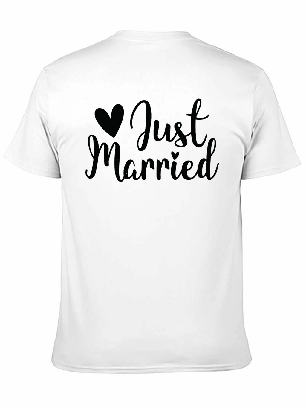 Just Married Graphic Tee - Newlywed Celebration