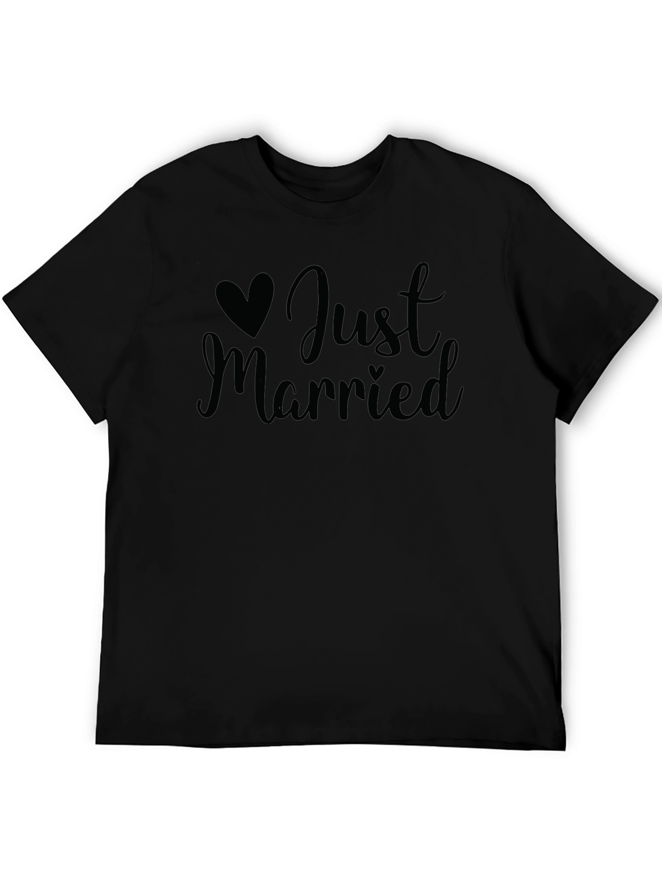 Just Married Graphic Tee - Newlywed Celebration