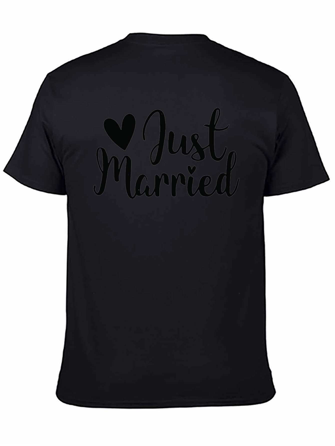 Just Married Graphic Tee - Newlywed Celebration