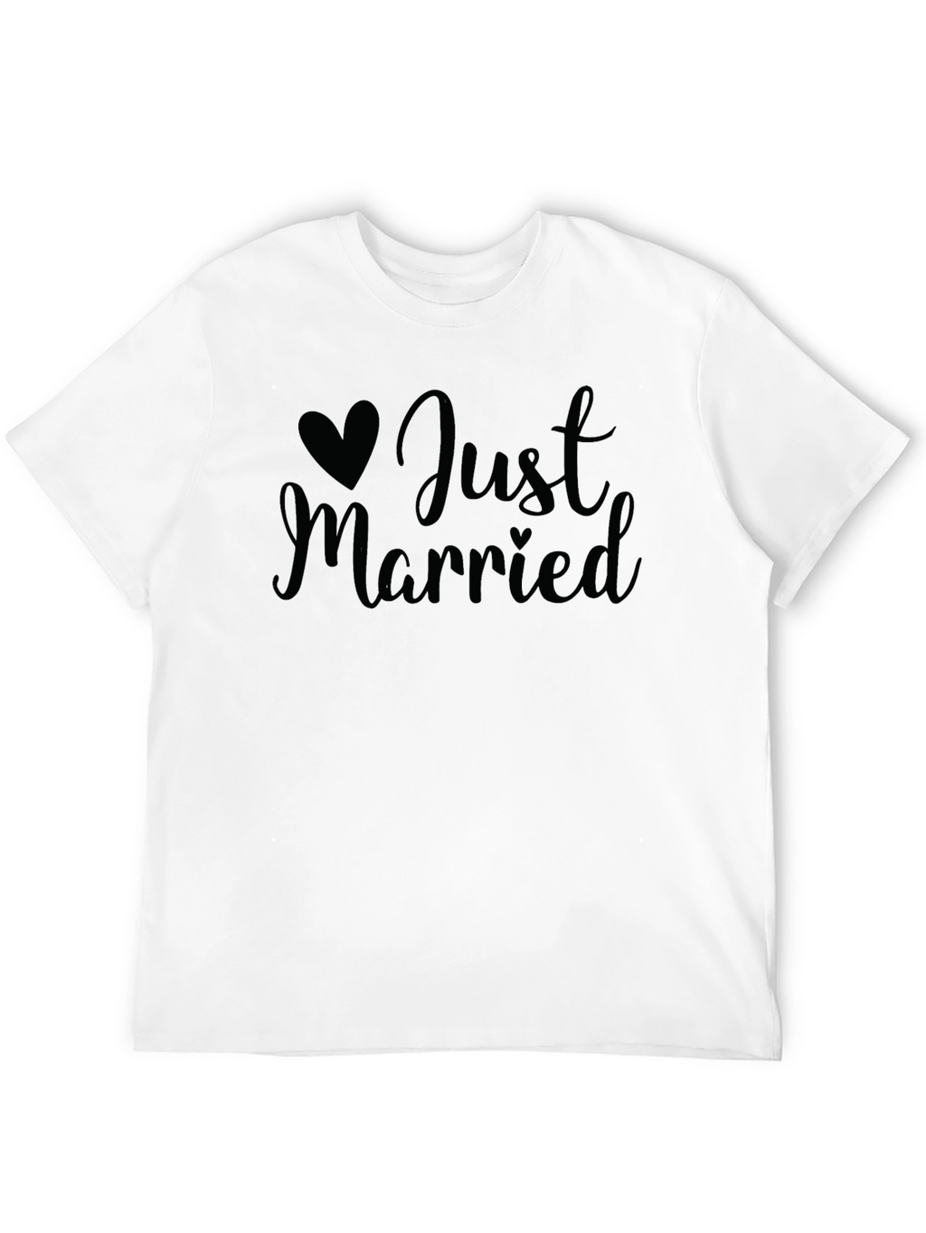 Just Married Graphic Tee - Newlywed Celebration