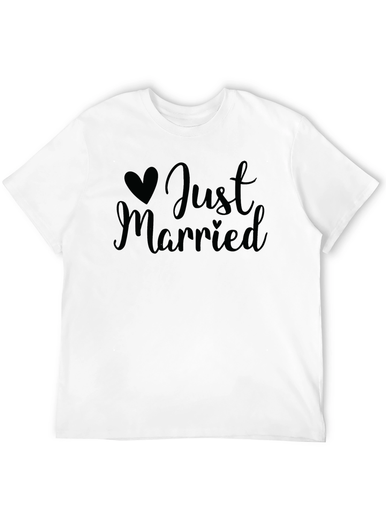 Just Married Graphic Tee - Newlywed Celebration