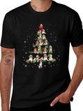Beagle Christmas Tree Black T-Shirt