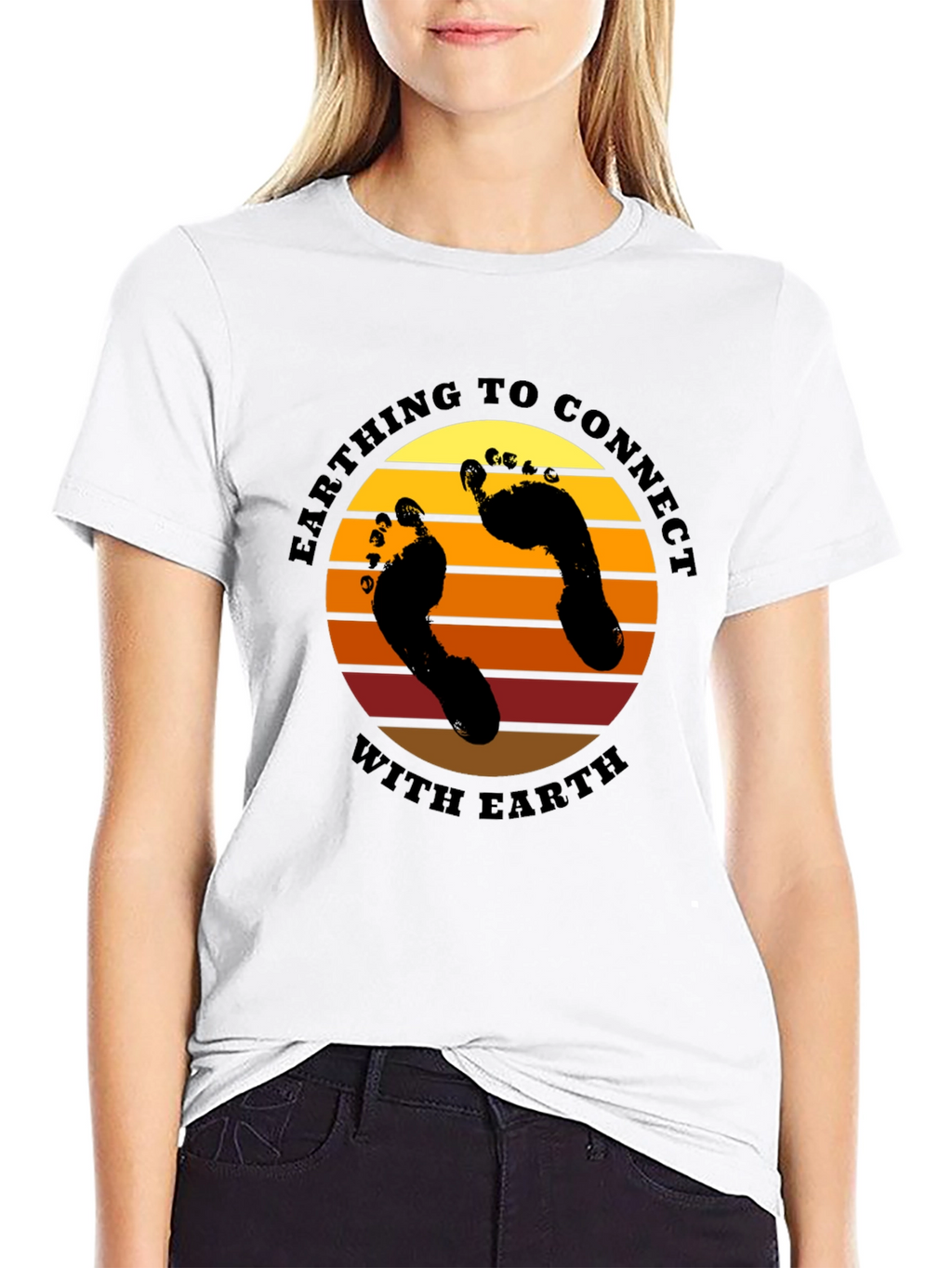 Earthing Connect T-Shirt: Grounding with Nature