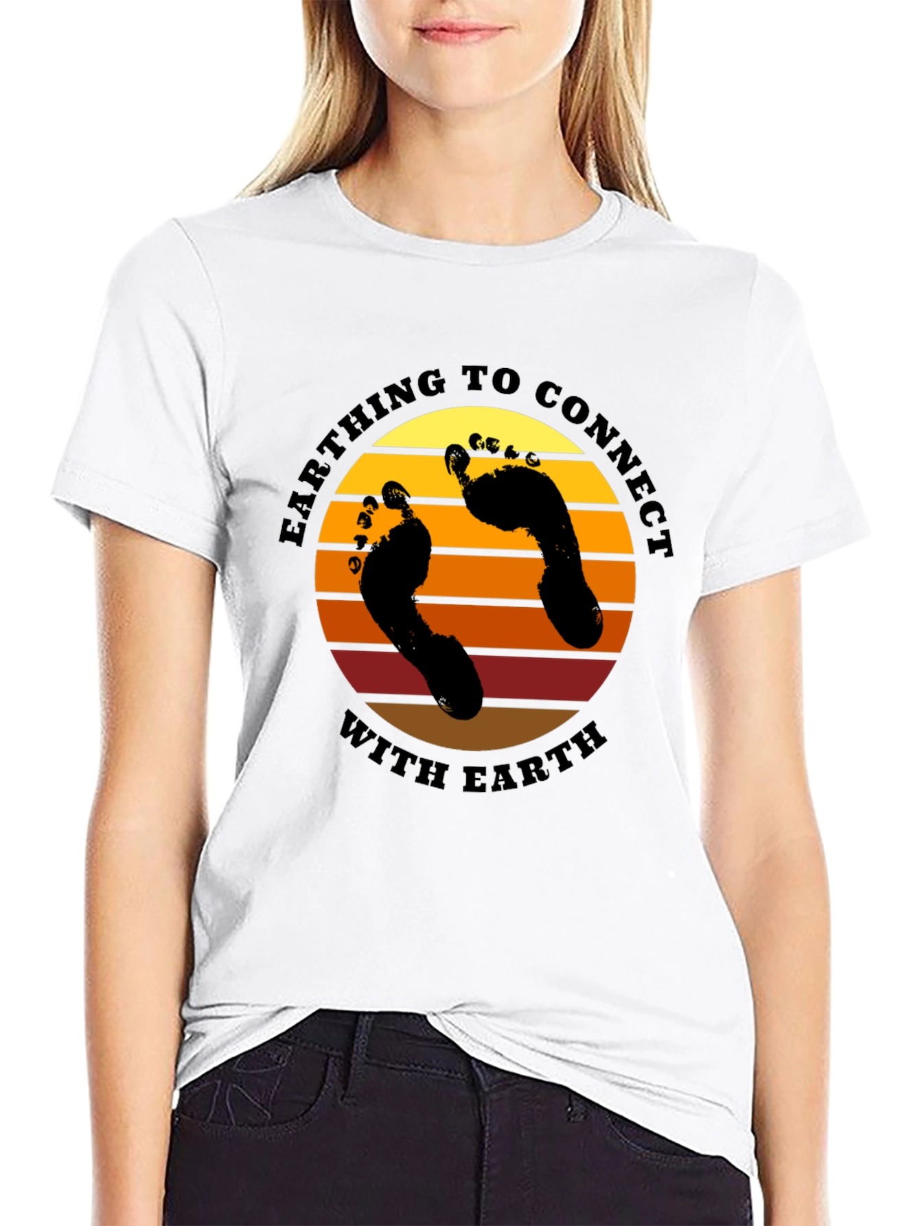 Earthing Connect T-Shirt: Grounding with Nature