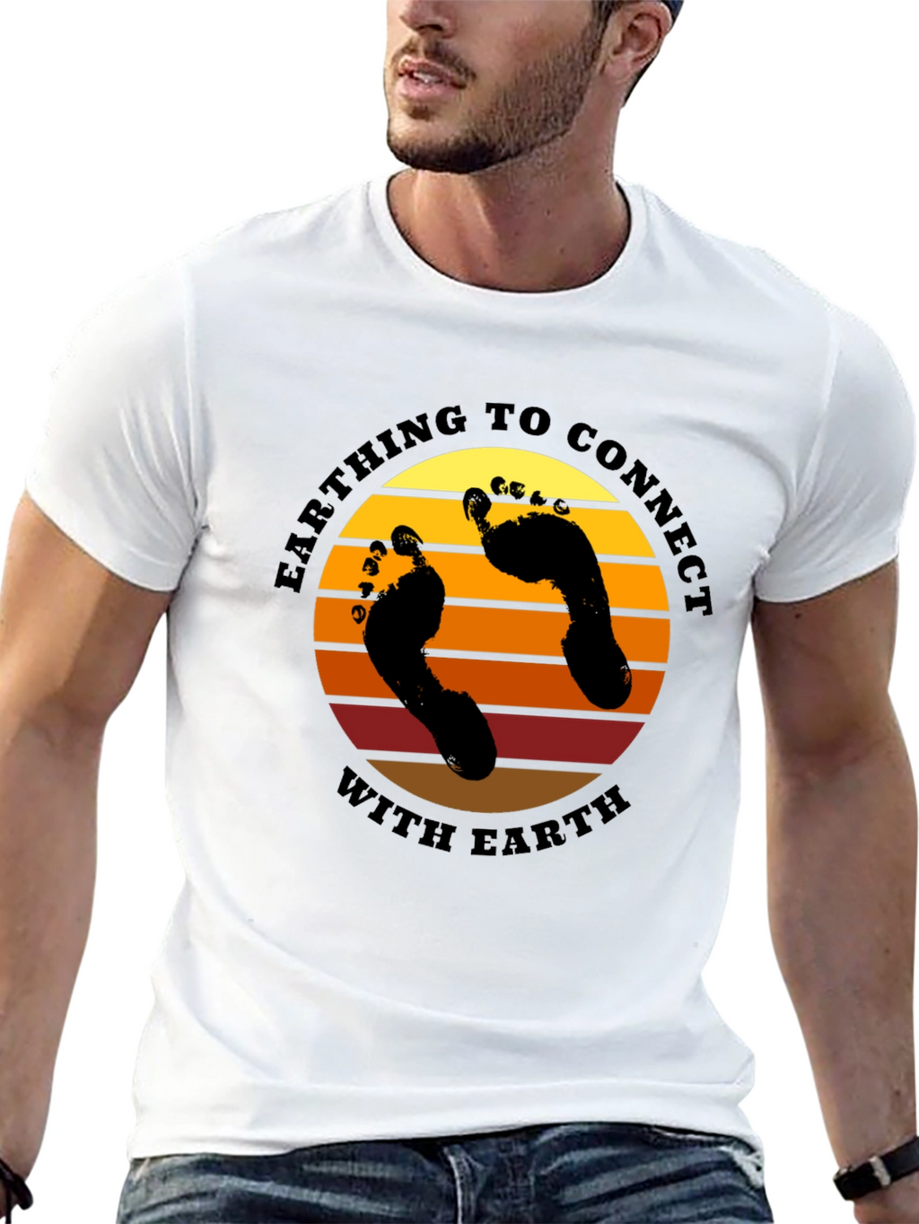 Earthing Connect T-Shirt: Grounding with Nature