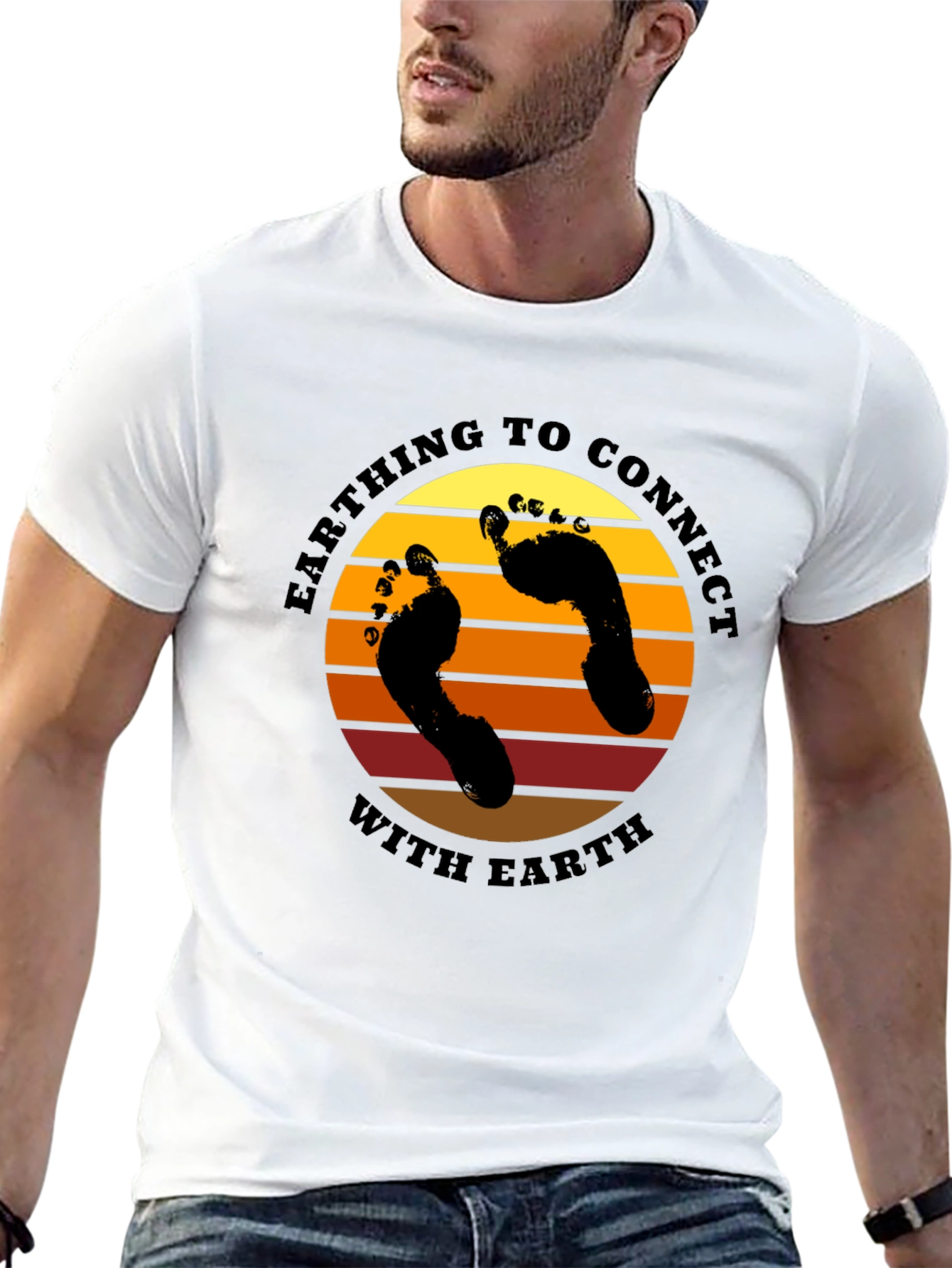 Earthing Connect T-Shirt: Grounding with Nature