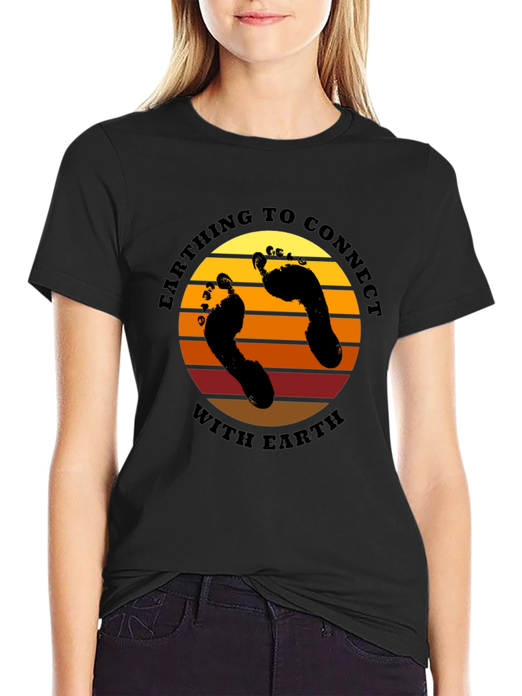 Earthing Connect T-Shirt: Grounding with Nature