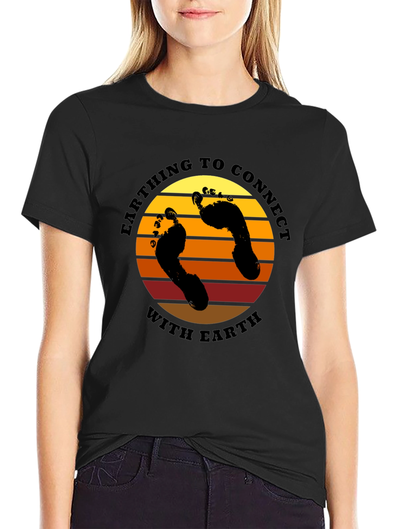 Earthing Connect T-Shirt: Grounding with Nature