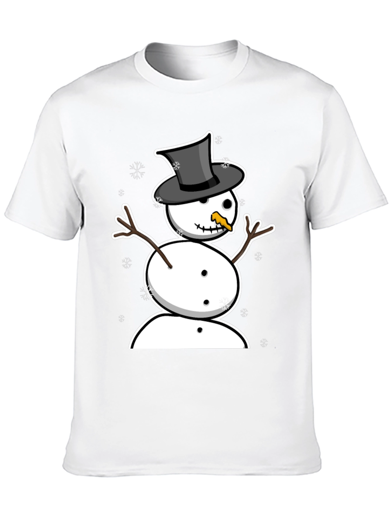 Snowman Graphic Tee - Winter Holiday Style