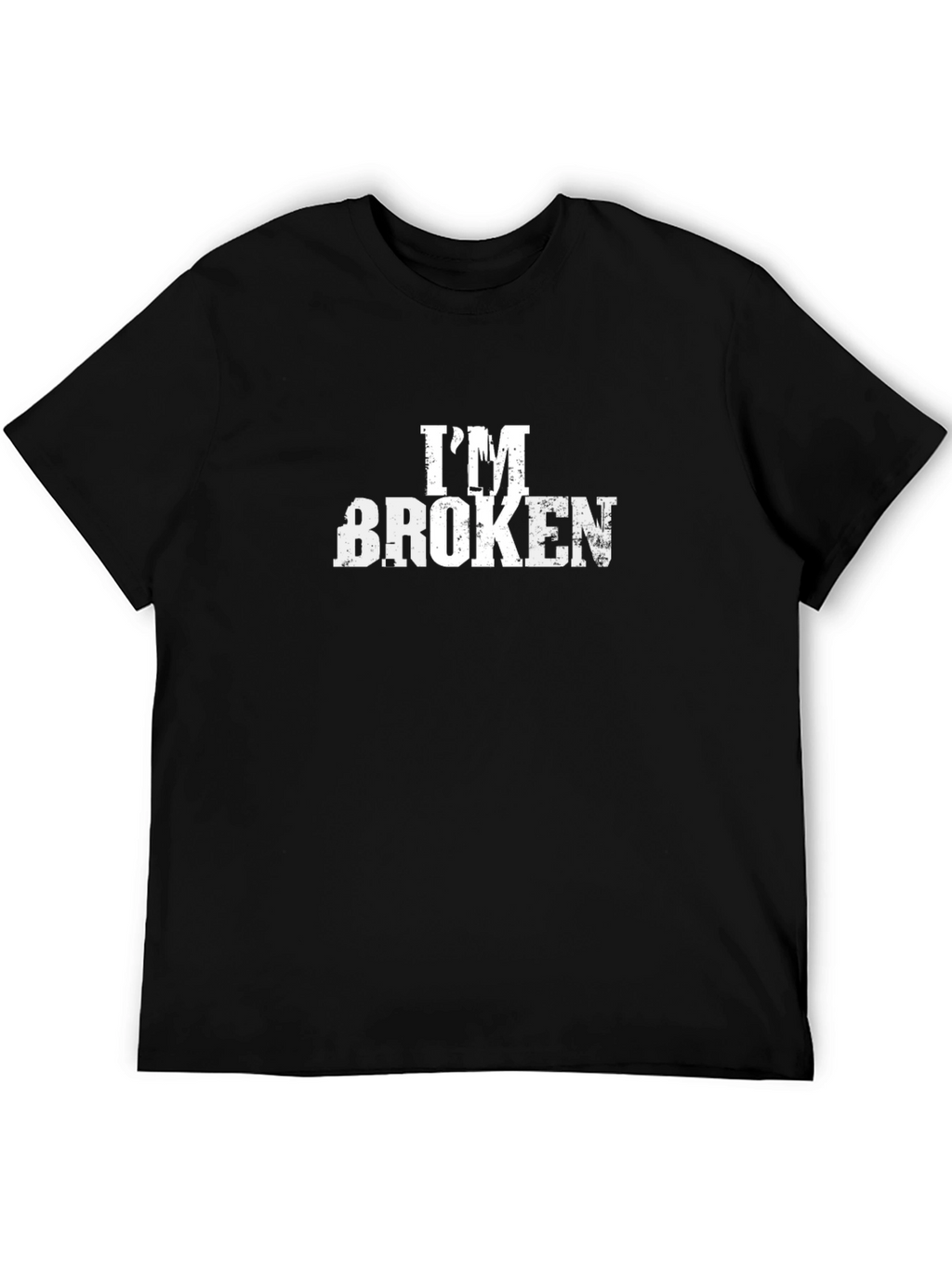 Im Broken Graphic Black T-Shirt