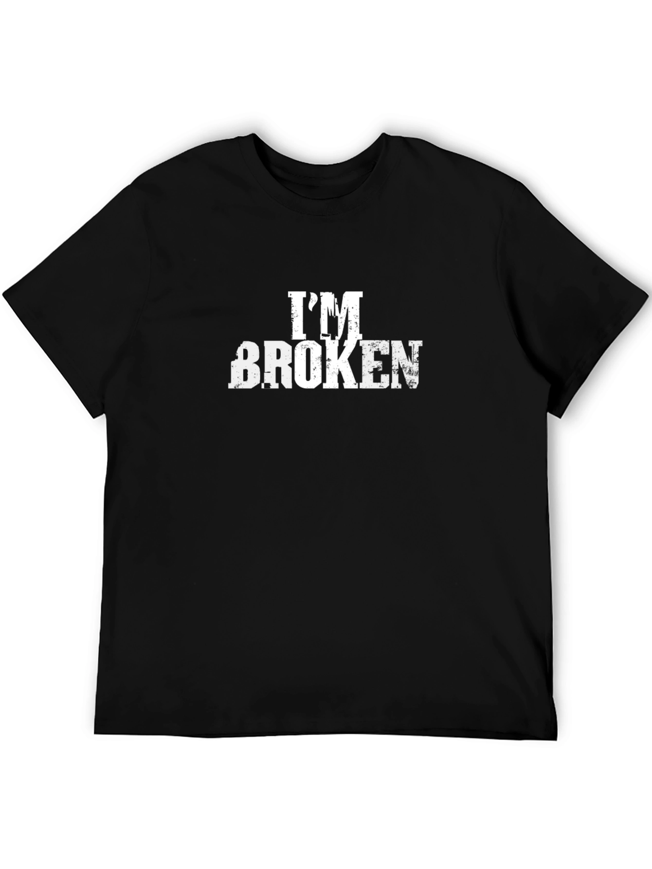 Im Broken Graphic Black T-Shirt