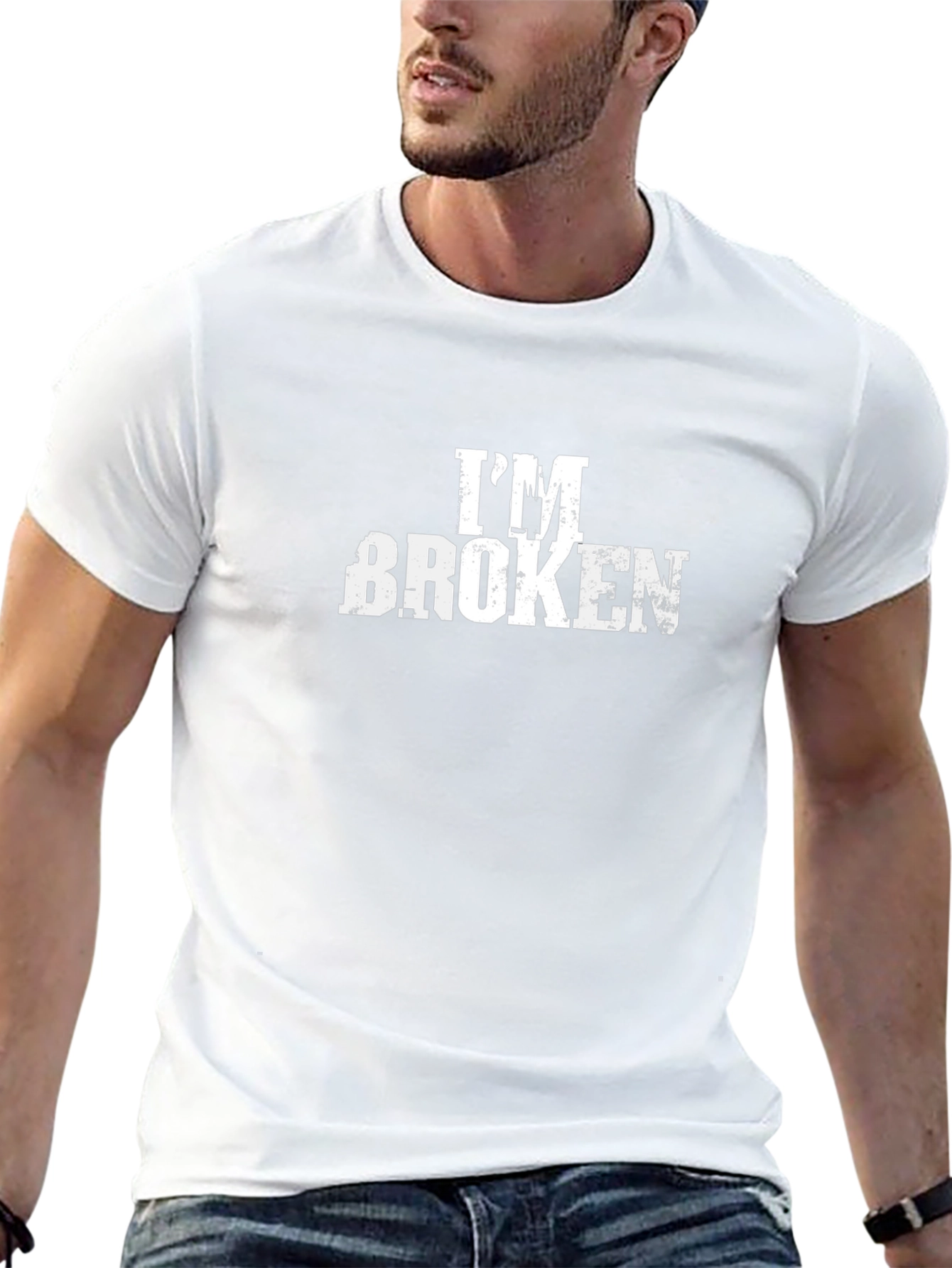 Im Broken Graphic Black T-Shirt