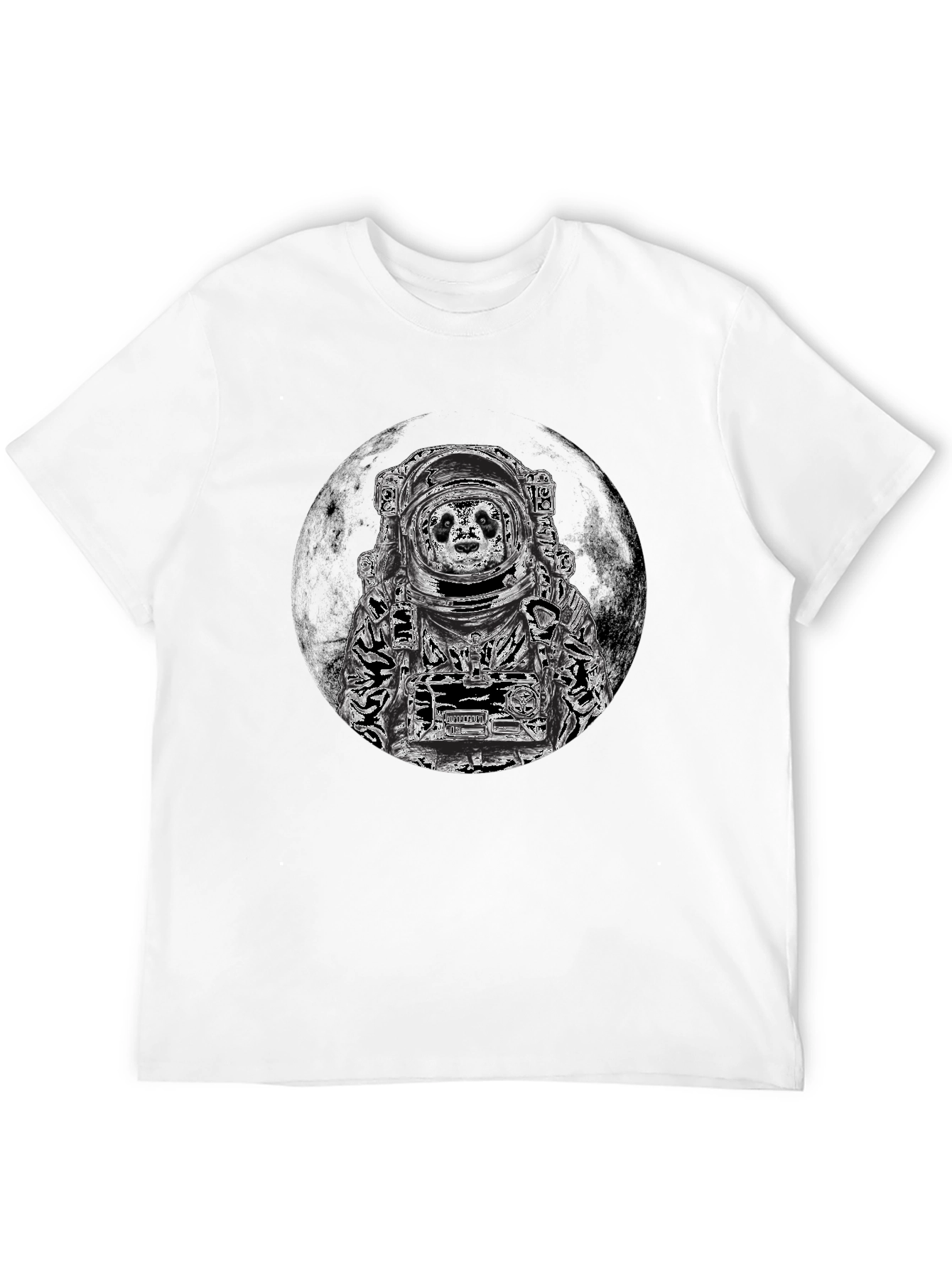 Panda Astronaut Graphic T-Shirt