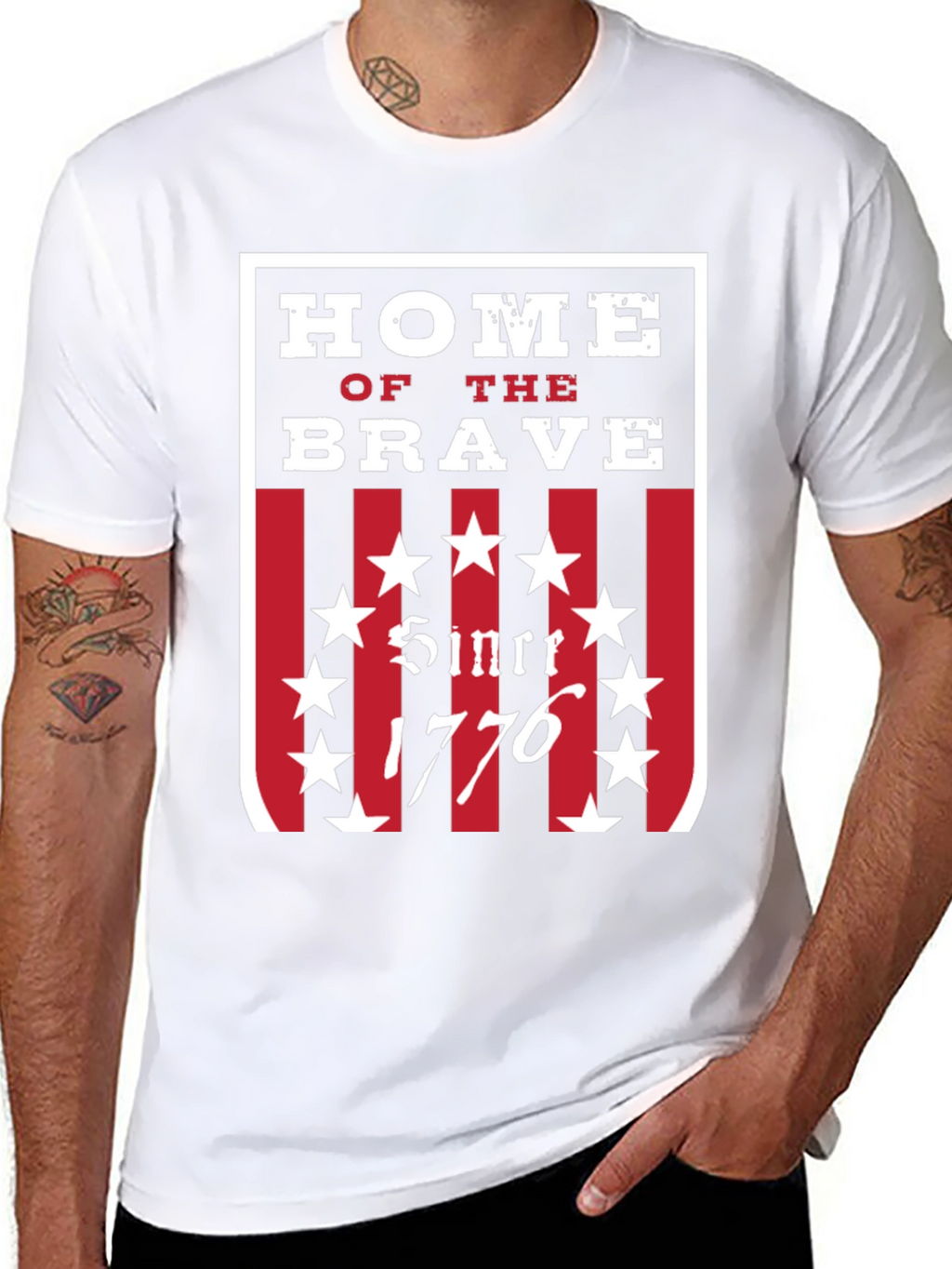 Home of the Brave 1776 T-Shirt