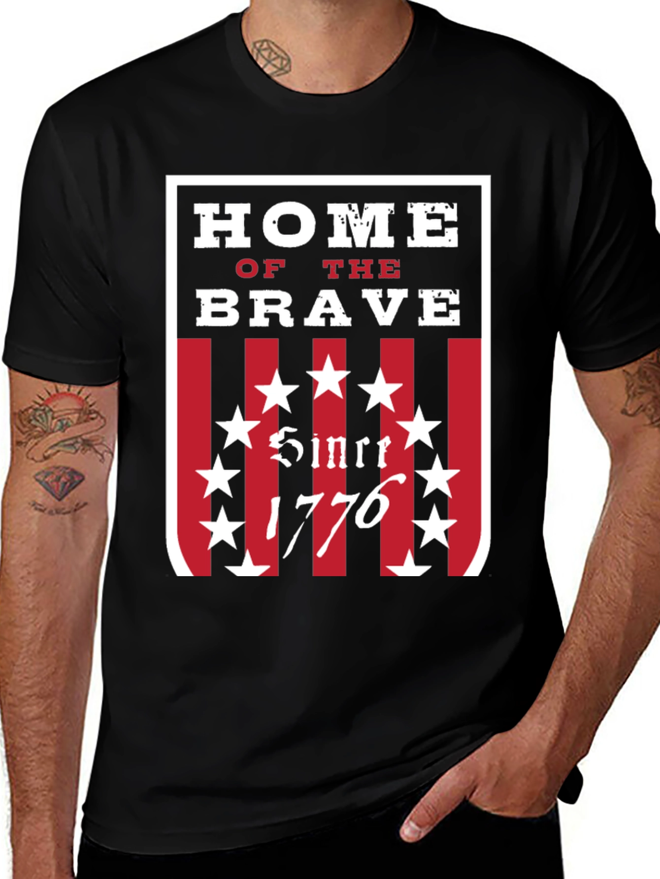Home of the Brave 1776 T-Shirt
