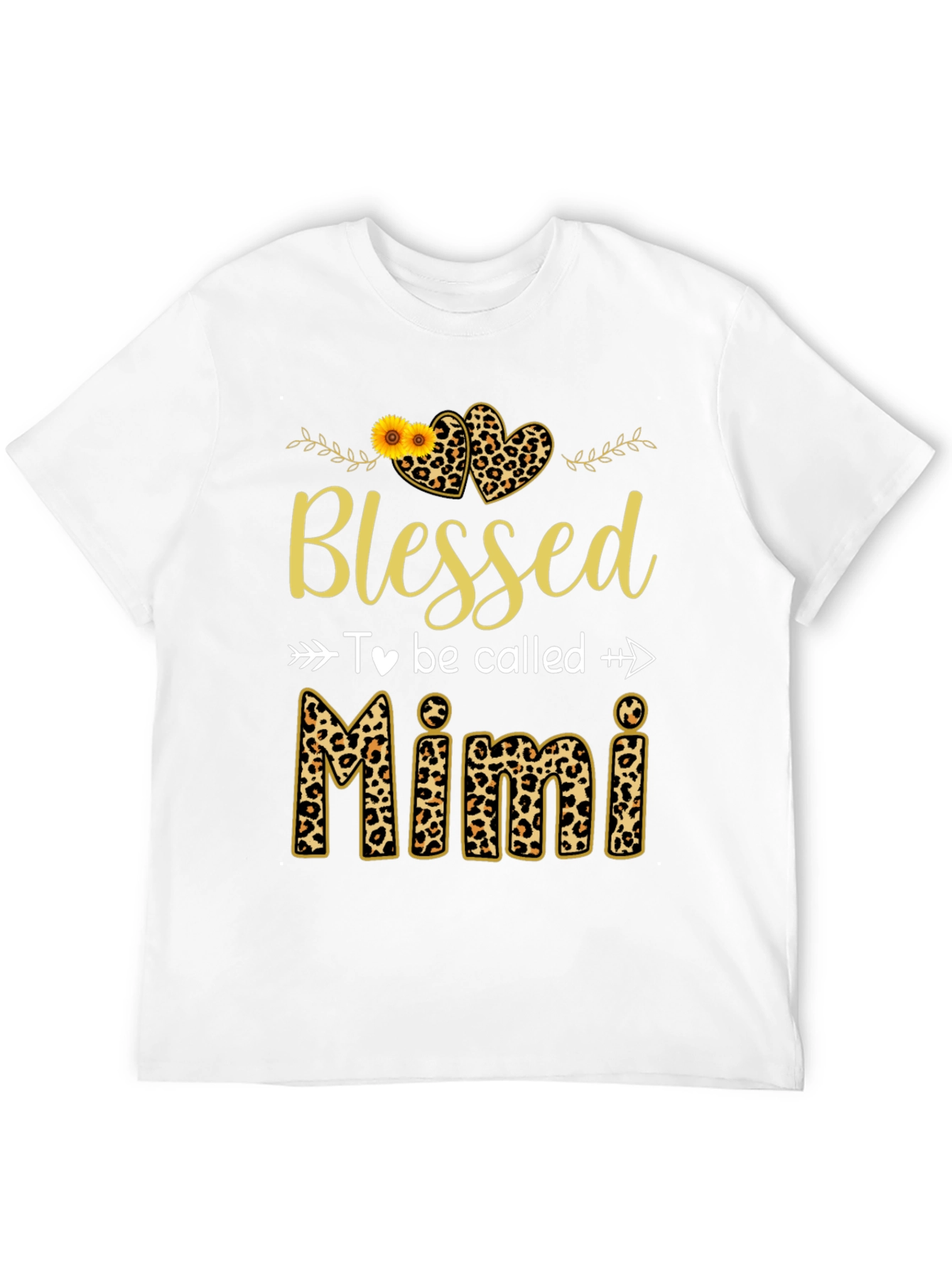 Blessed to Be Called Mimi Leopard Print T-Shirt