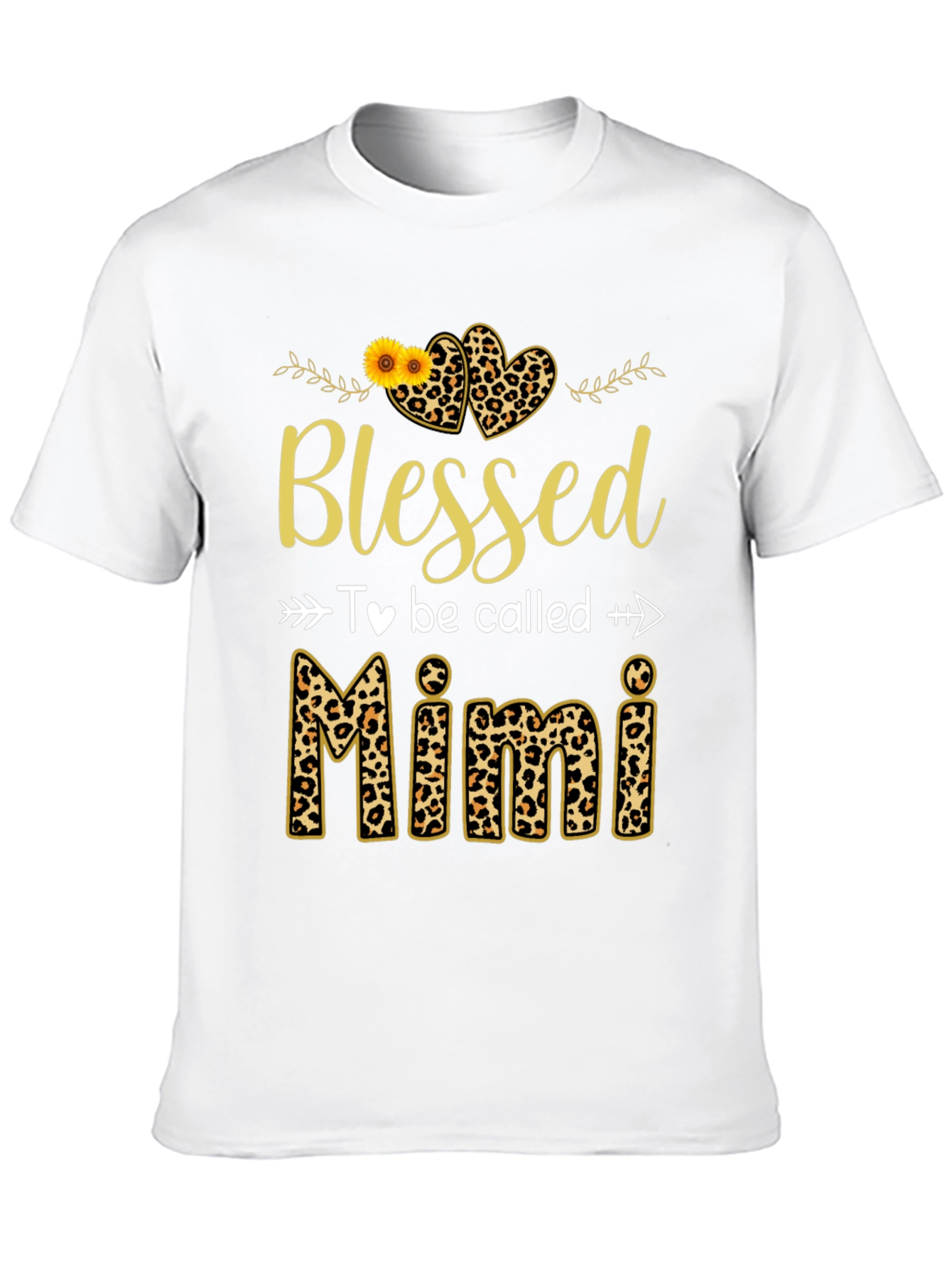 Blessed to Be Called Mimi Leopard Print T-Shirt
