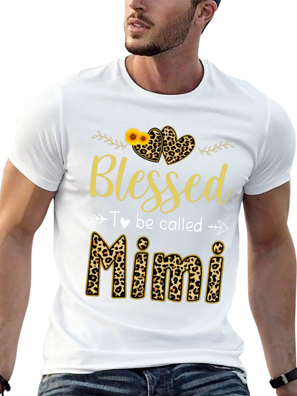 Blessed to Be Called Mimi Leopard Print T-Shirt