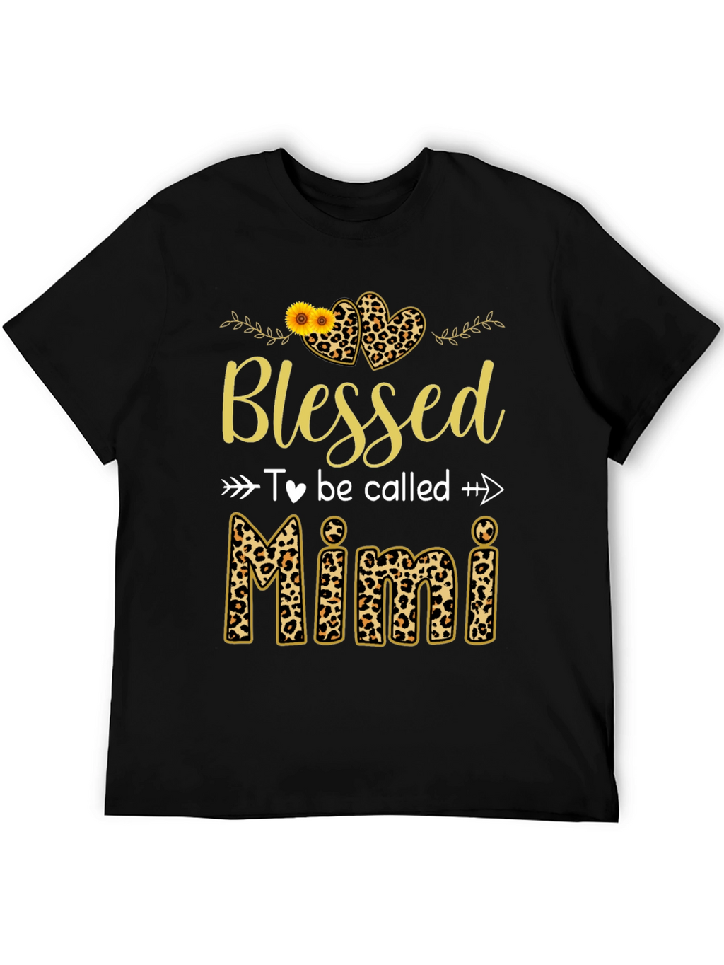 Blessed to Be Called Mimi Leopard Print T-Shirt